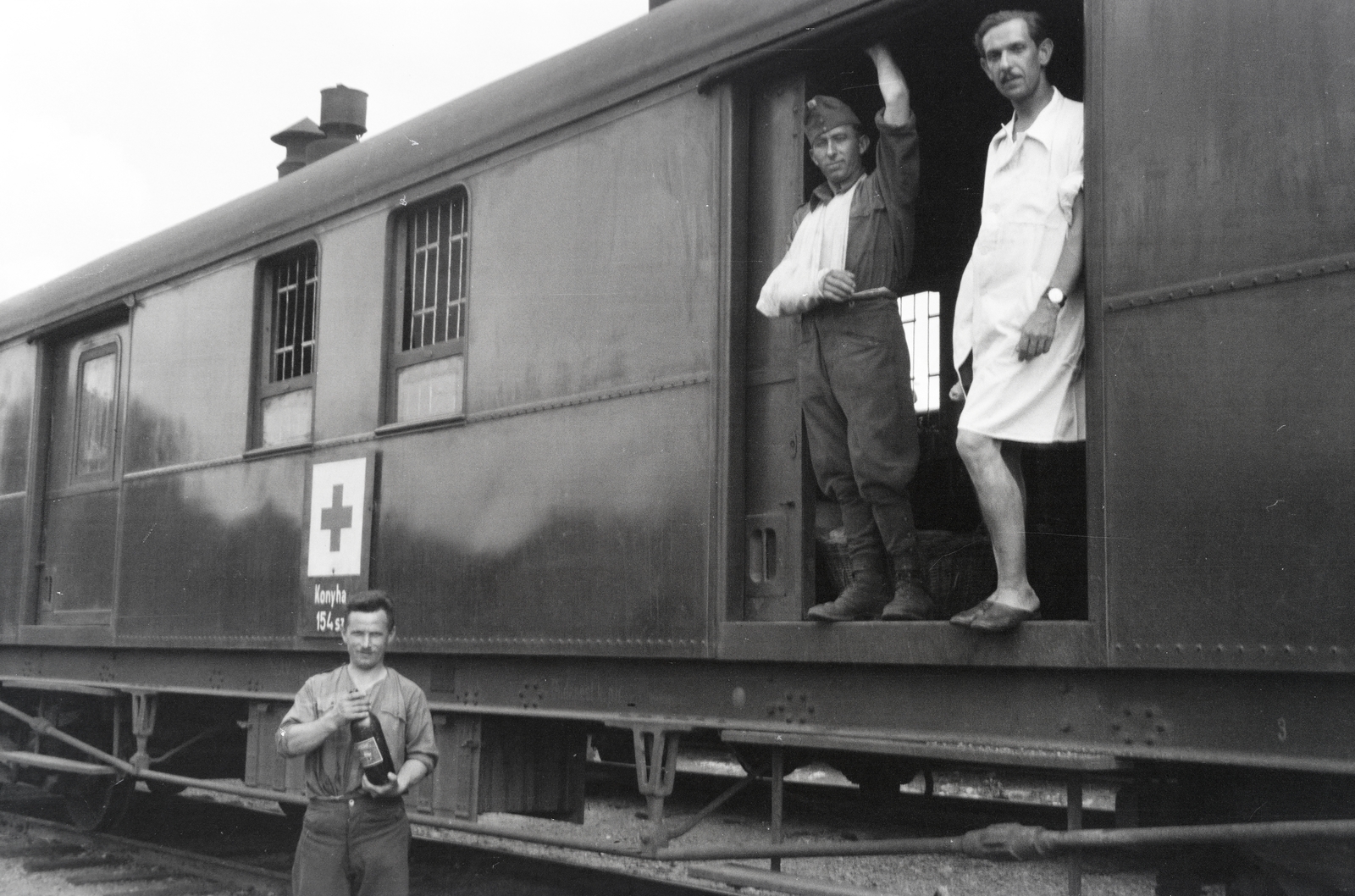 1942, Reményi József, hospital-train, Fortepan #258087