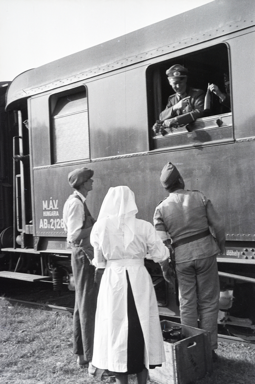 1942, Reményi József, kórházvonat, Fortepan #258148