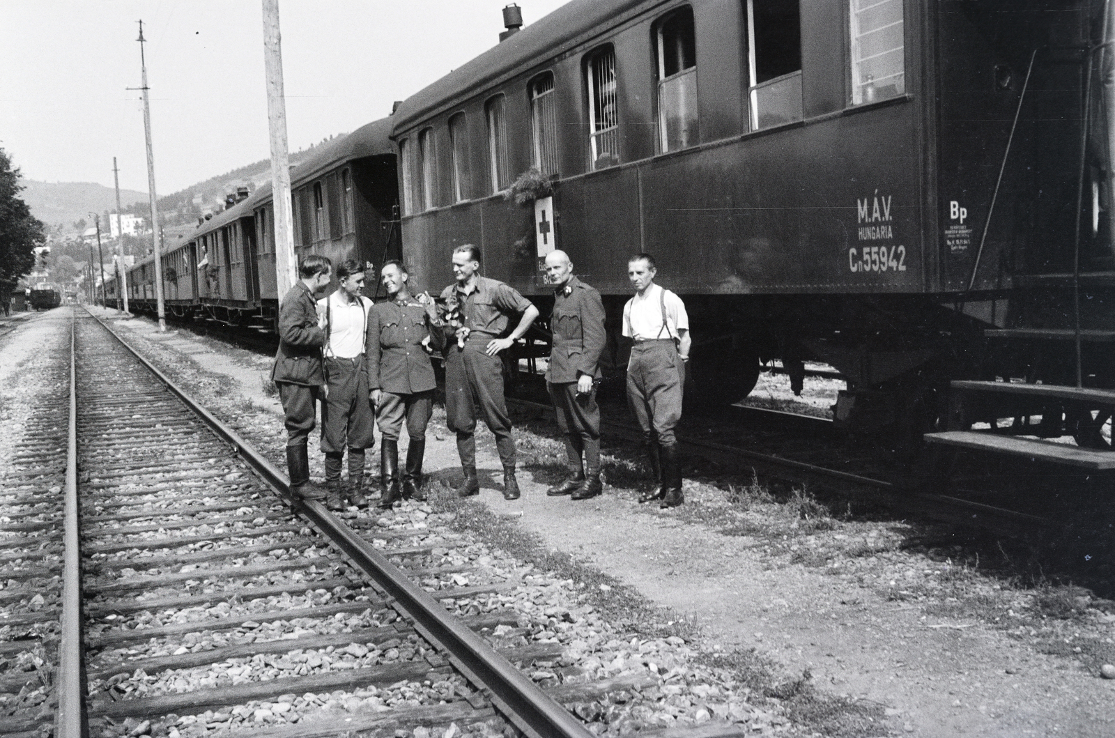 1942, Reményi József, kórházvonat, Fortepan #258150