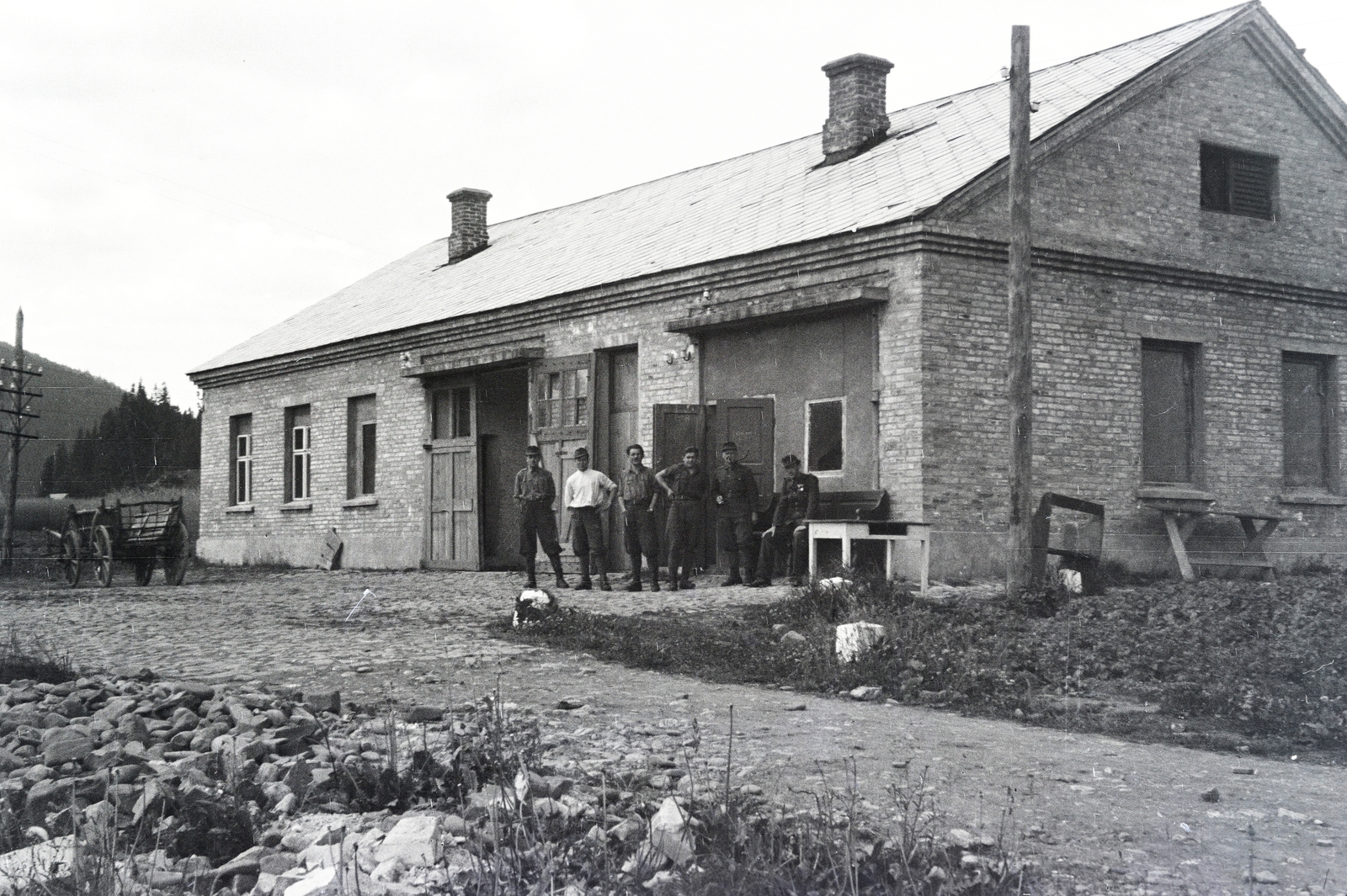 1942, Reményi József, brick covering, Fortepan #258259
