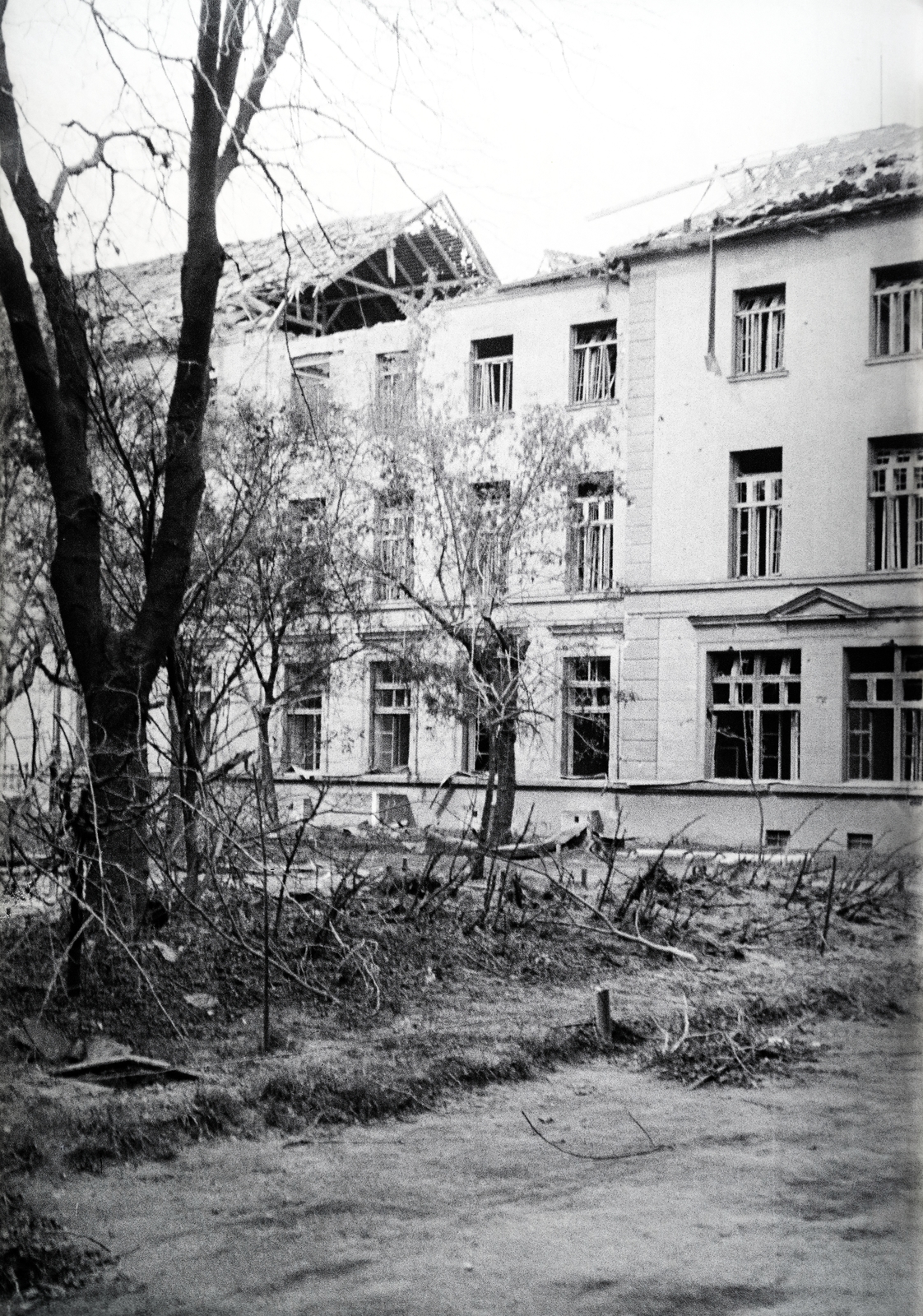1941, Reményi József, war damage, damaged building, Fortepan #258274