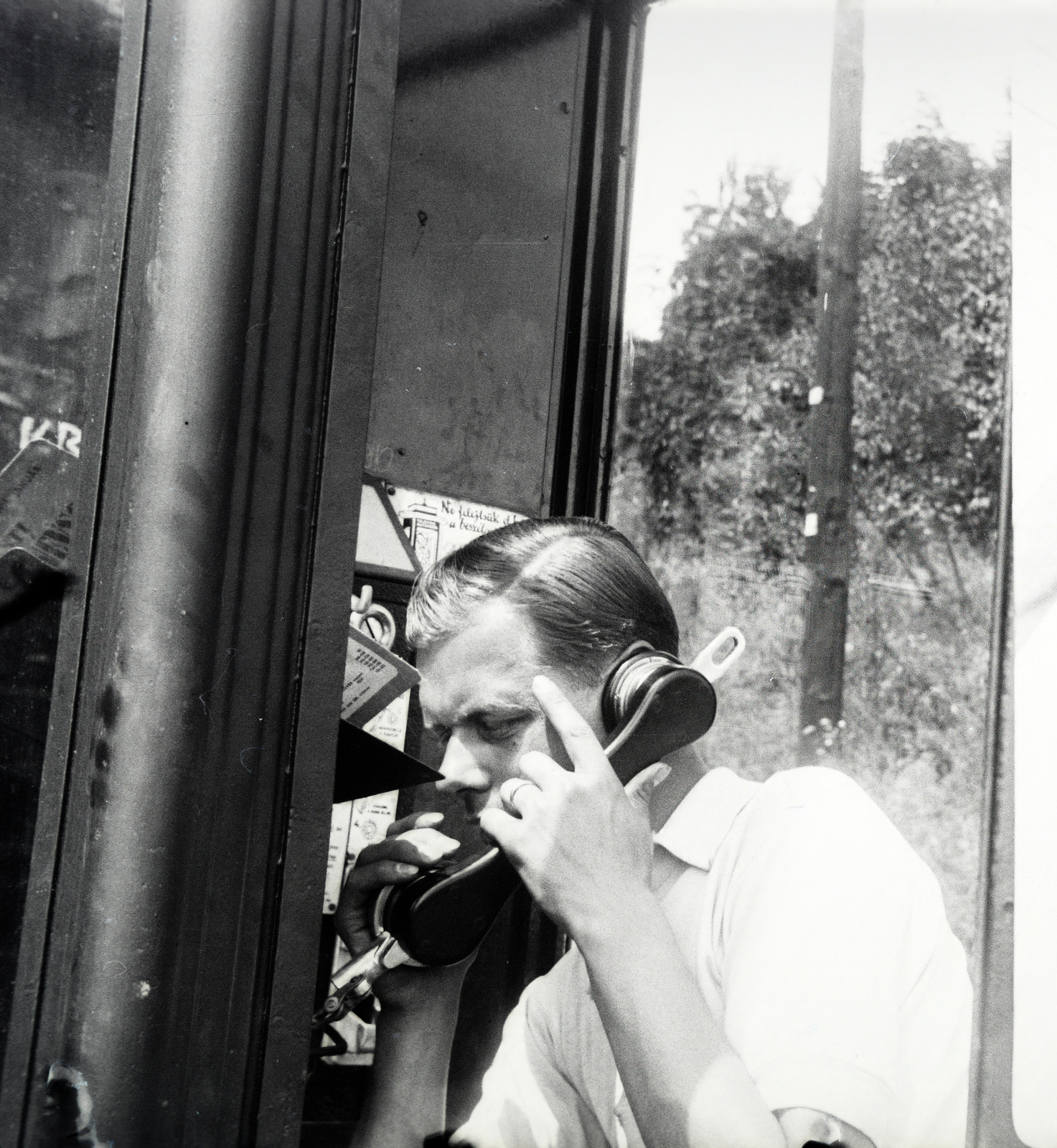 1959, Reményi József, telephone, Fortepan #258455