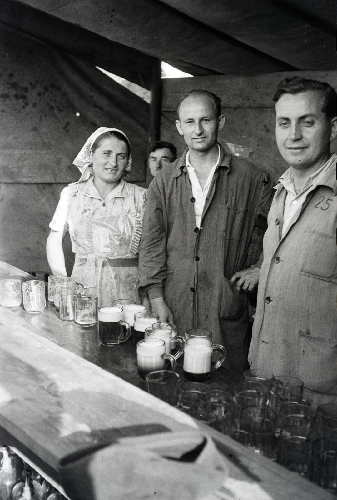 1961, Reményi József, Best of, sörözés, söröskorsó, Fortepan #258547
