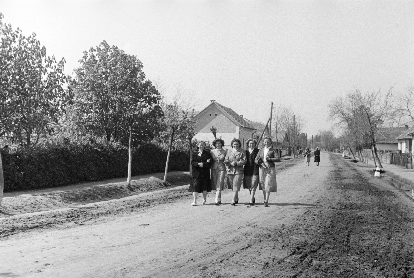 1965, Reményi József, street view, girl, Fortepan #258615