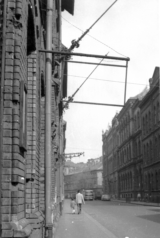 Magyarország, Budapest IX., Lónyay (Szamuely) utca az Erkel utcától a Török Pál utca felé nézve., 1968, Ferencvárosi Helytörténeti Gyűjtemény, Budapest, hiány, Fortepan #25865