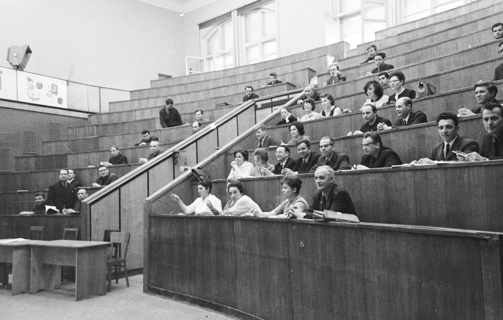 Russia, Moscow, 1970, Reményi József, lecture hall, Fortepan #258789