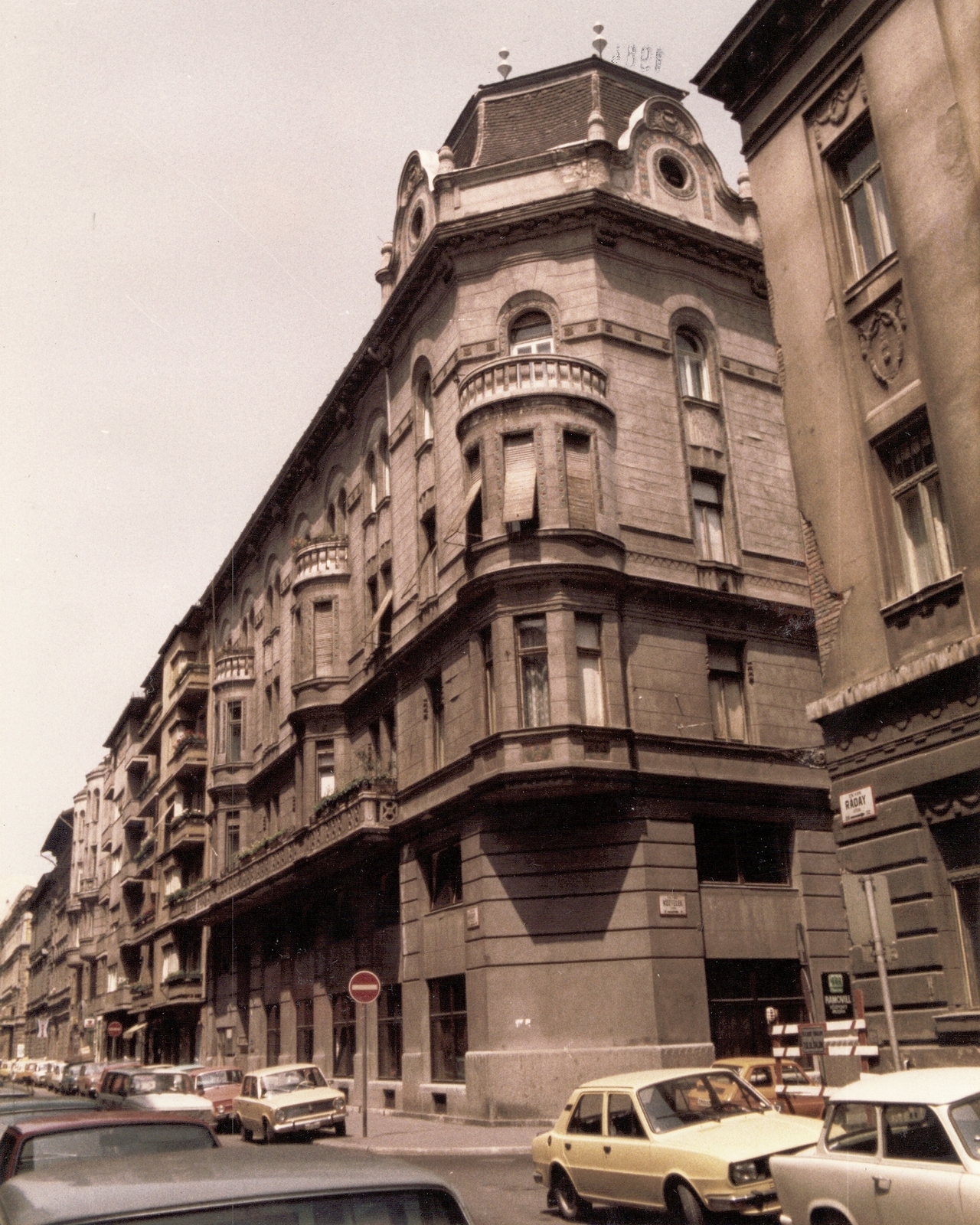 Hungary, Budapest IX., Ráday utca a Köztelek utcánál., 1984, Ferencvárosi Helytörténeti Gyűjtemény, colorful, Polski Fiat-brand, automobile, Budapest, Fortepan #25886