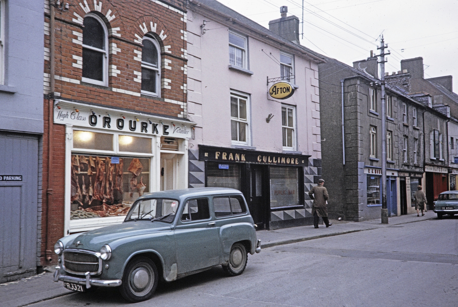Írország, Wexford, South Main Street, húsbolt a 114-es számú házban., 1964, UWM Libraries, Harrison Forman, Fortepan #258923