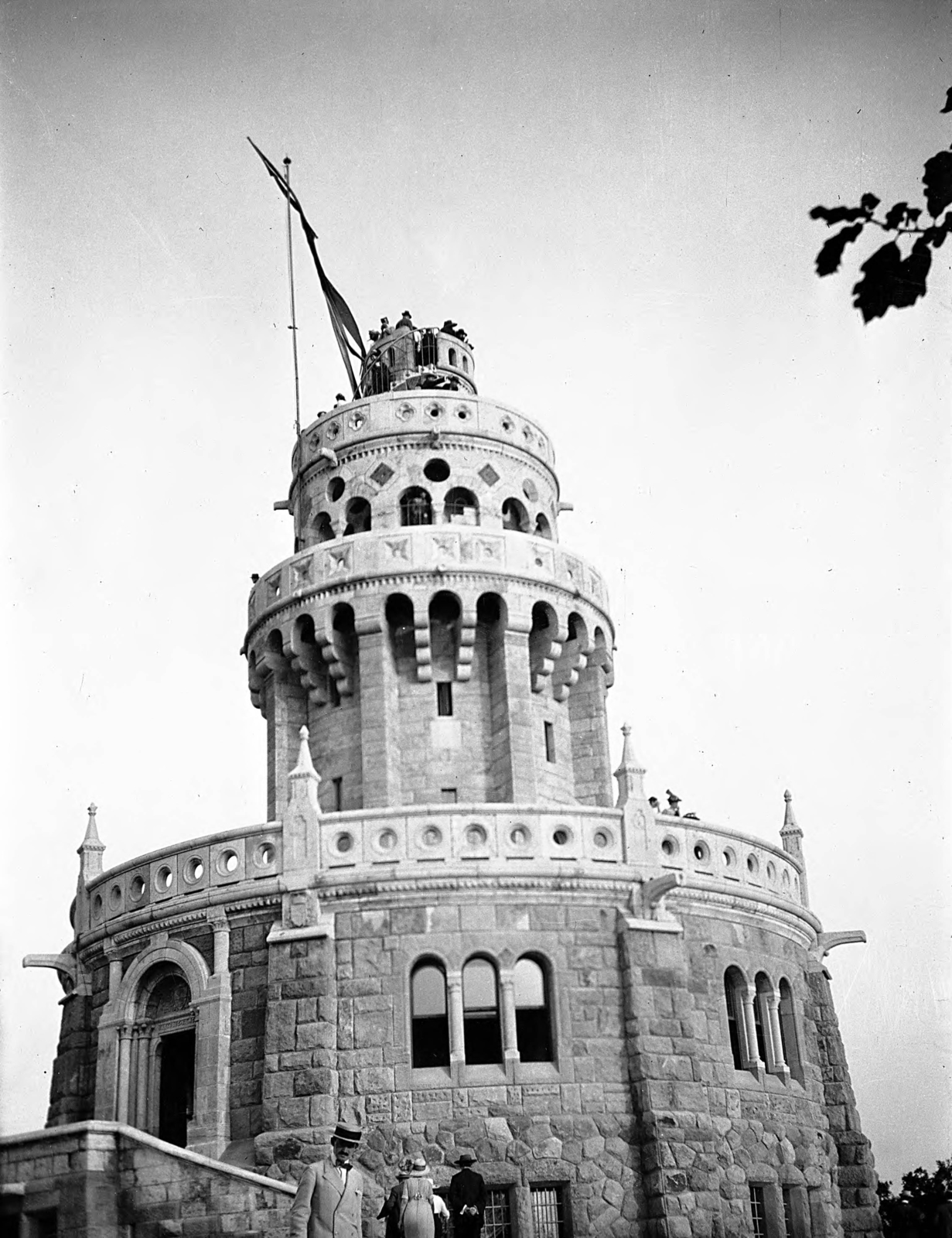 Hungary, Budapest XII., Jánoshegy, Erzsébet kilátó., 1913, UWM Libraries, lookout, Budapest, Fortepan #259478