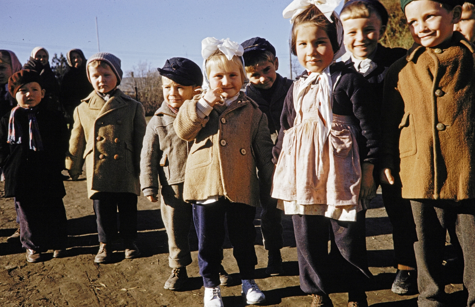Hungary, 1960, UWM Libraries, colorful, kids, ribbon, Fortepan #259487