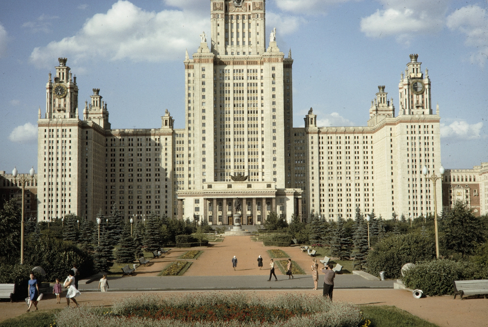 Russia, Moscow, Lomonoszov Egyetem., 1959, UWM Libraries, colorful, Fortepan #259743