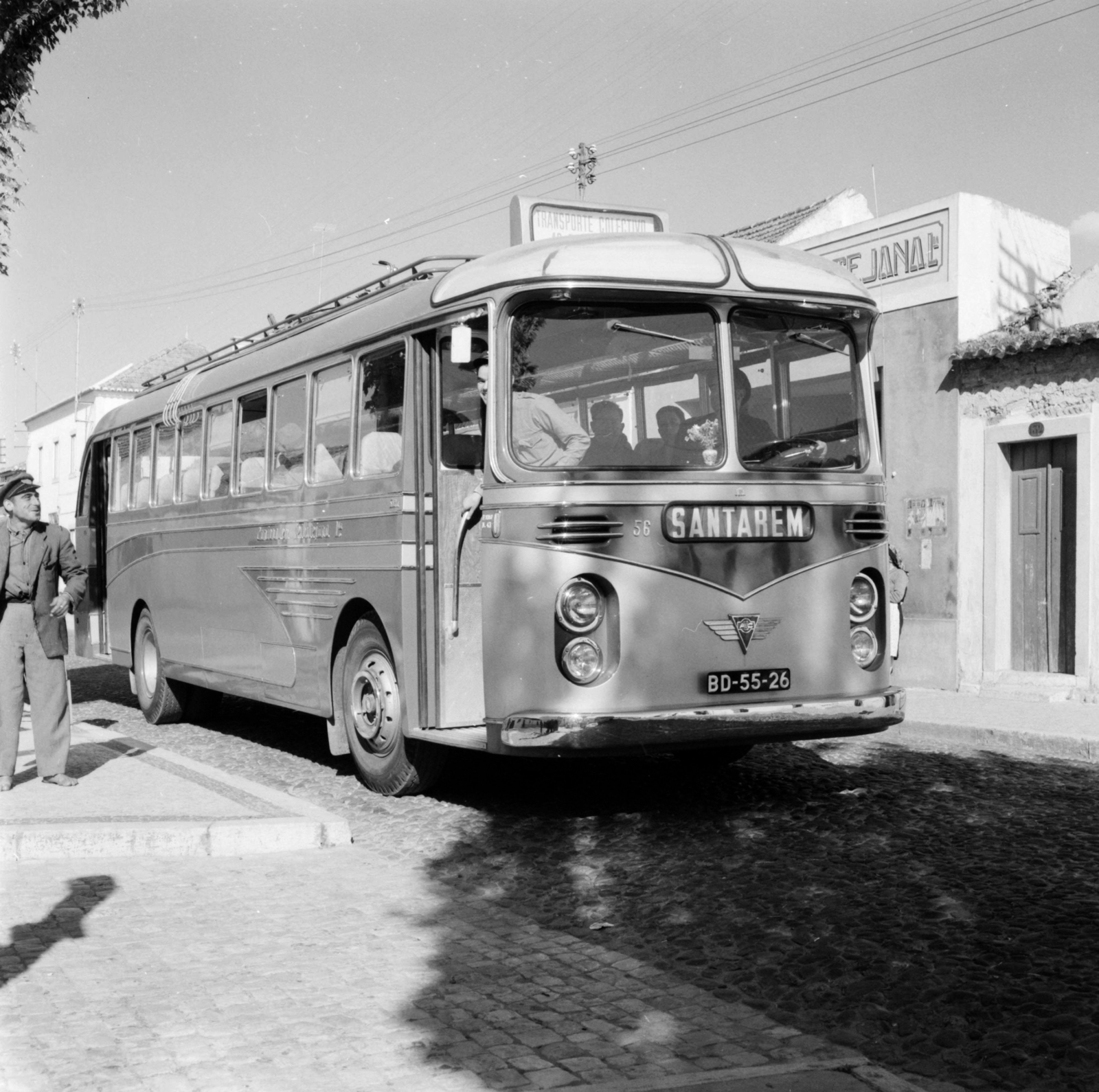 Portugal, 1959, UWM Libraries, bus, Fortepan #260012