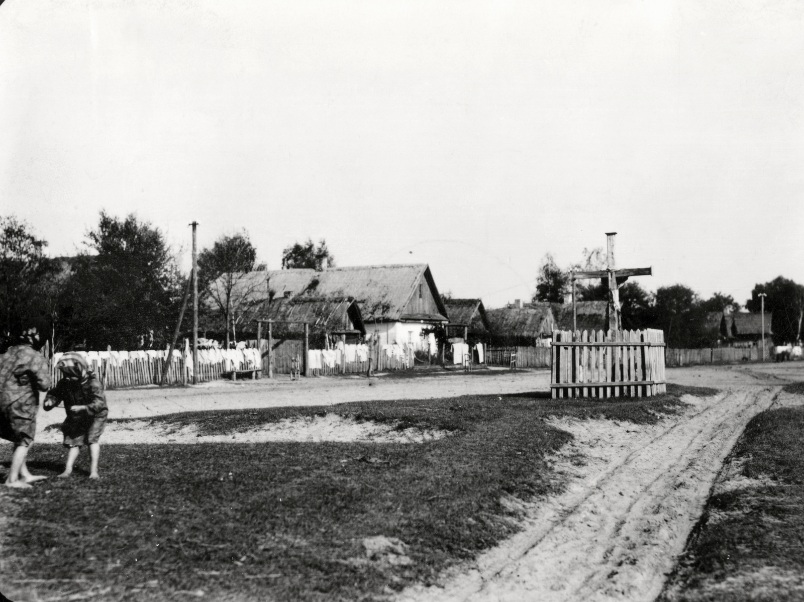 Poland, a település főutcája., 1934, UWM Libraries, Fortepan #260115