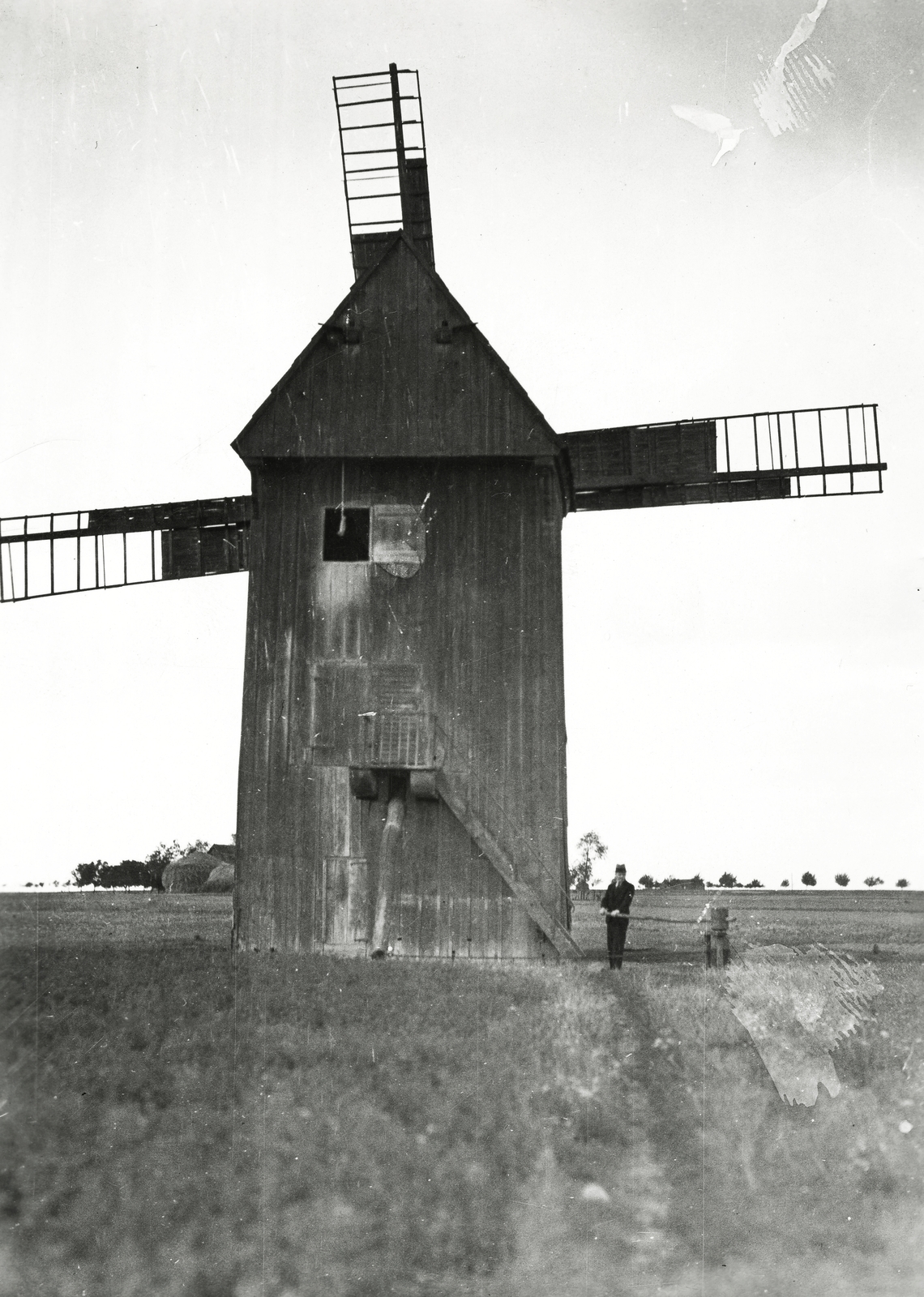 Lengyelország, szélmalom Nieszawa-tól délre., 1934, UWM Libraries, Boyd Louise Arner, Fortepan #260164