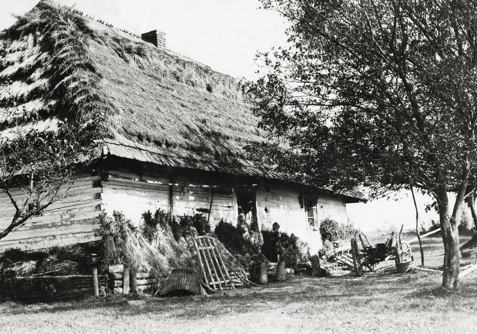 Lengyelország, Iskrzynia, 1934, UWM Libraries, Boyd Louise Arner, fa, ház, Fortepan #260169