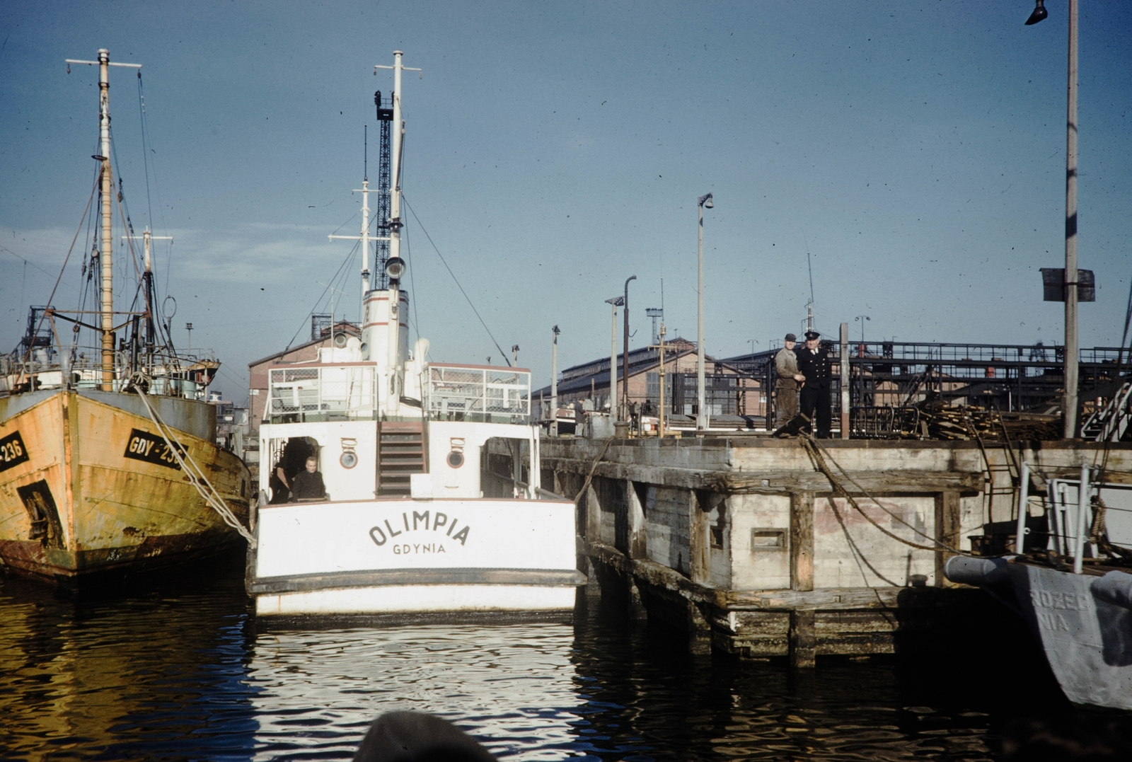 Lengyelország, Gdynia, kikötő., 1960, UWM Libraries, Harrison Forman, színes, Fortepan #260301