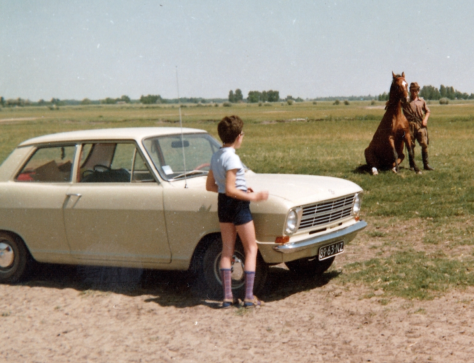 1965, Arina, colorful, German brand, Opel-brand, horse, boy, feat, automobile, number plate, knee snocks, knee socks, Best of, Fortepan #26031