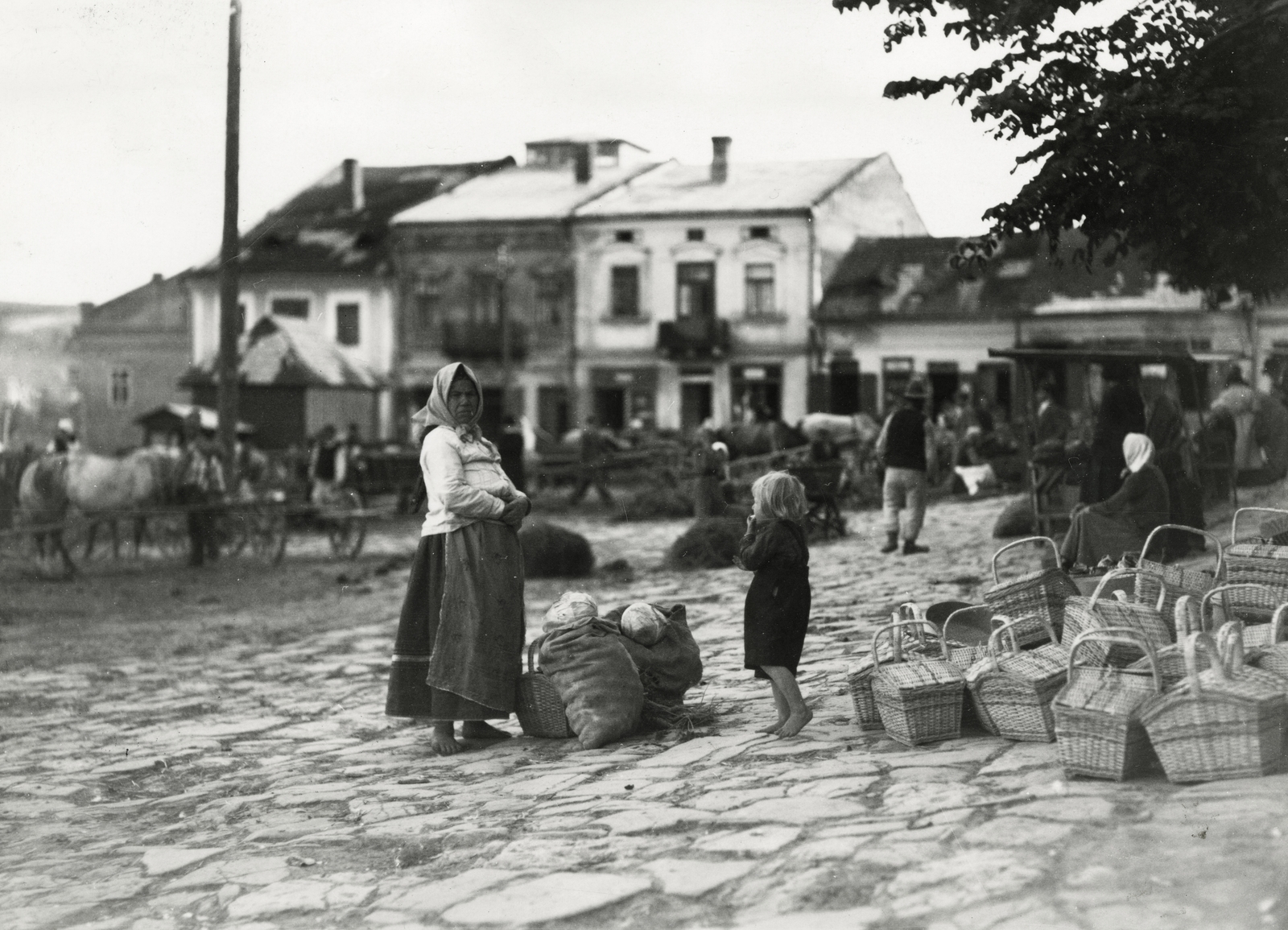 Ukraine, piactér., 1934, UWM Libraries, Fortepan #260768