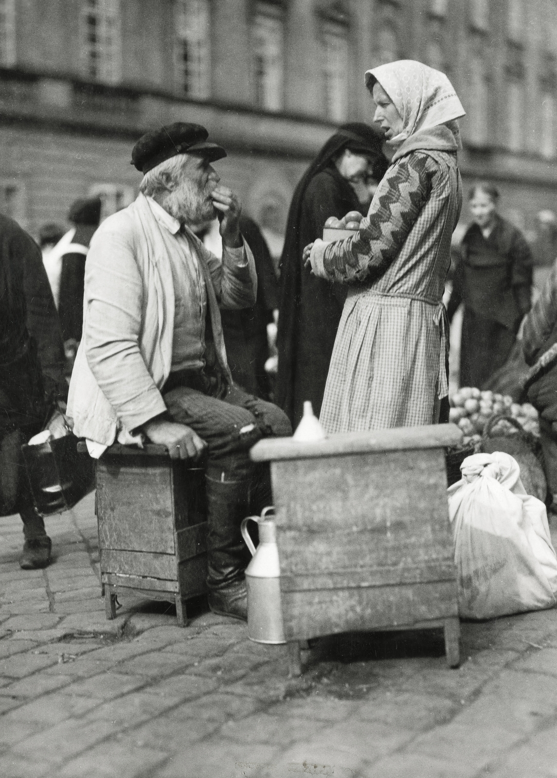 Ukraine, Lviv, piac., 1934, UWM Libraries, Fortepan #260785