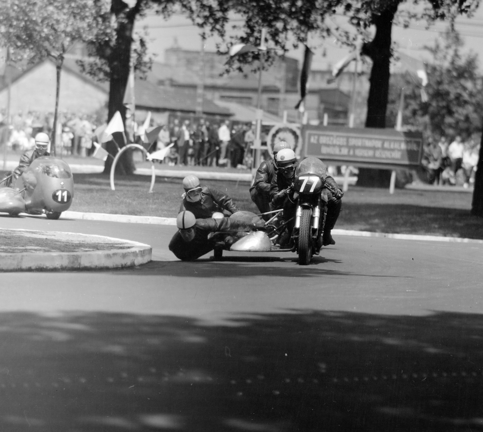 Hungary, People's Park, Budapest X., az Országos Sportnapok keretében.megredezett Budapesti Honvéd nemzetközi gyorsasági motorversenye., 1966, Faragó György, Budapest, Fortepan #261025