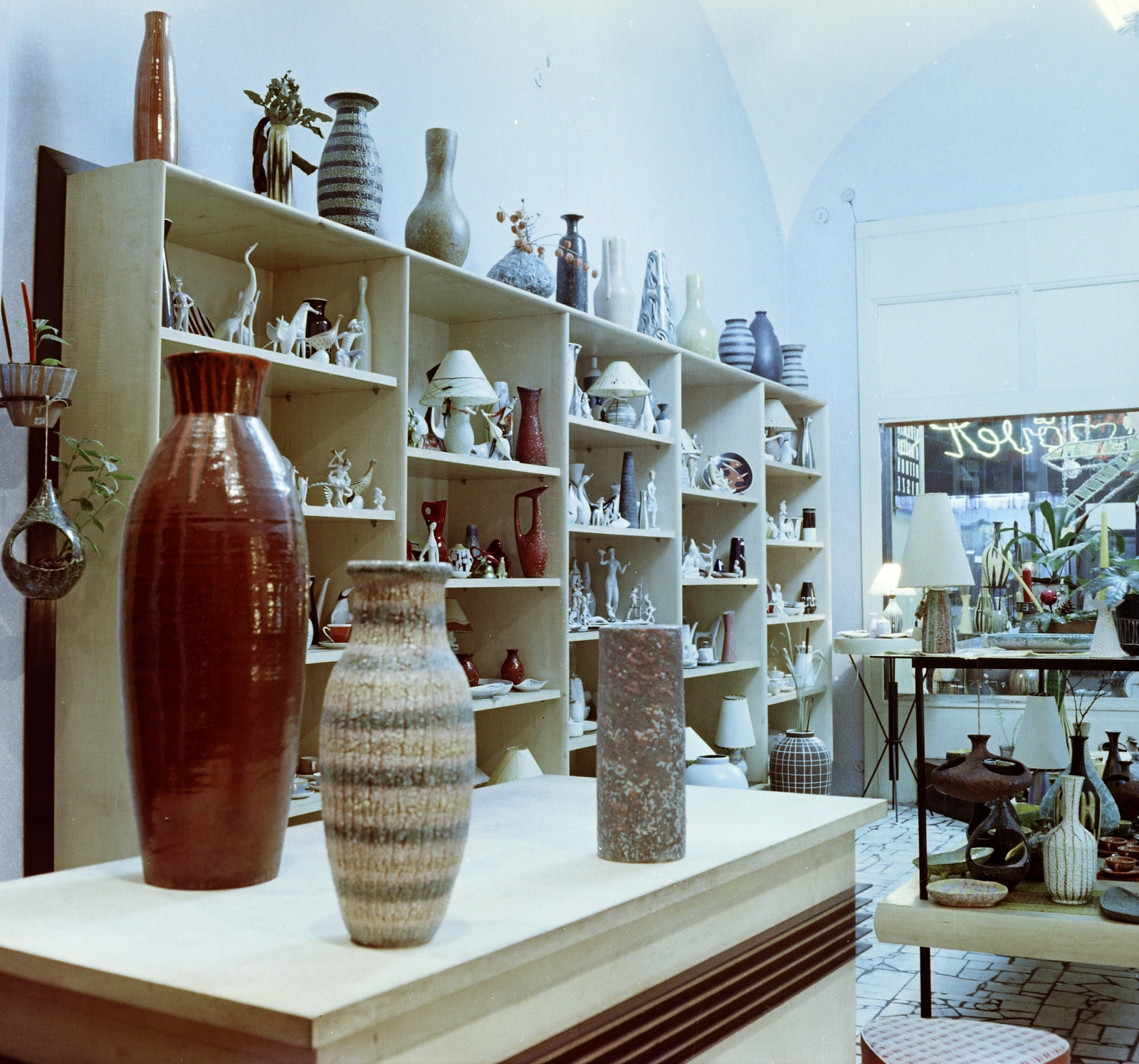 1965, Faragó György, colorful, ceramics, Fortepan #261046