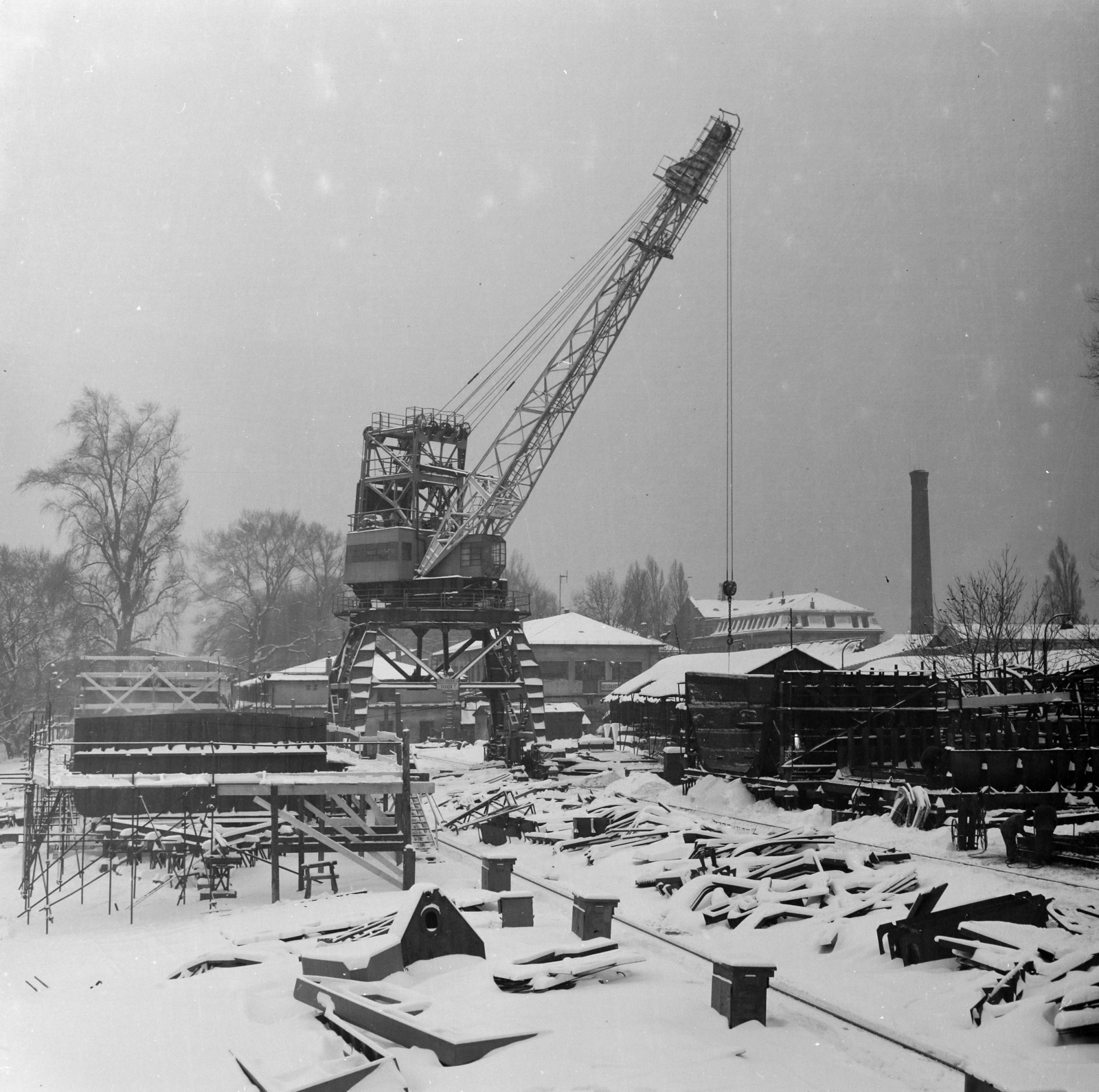 Hungary, Óbuda, Budapest III., Óbudai Hajógyár., 1967, Faragó György, Budapest, Fortepan #261063