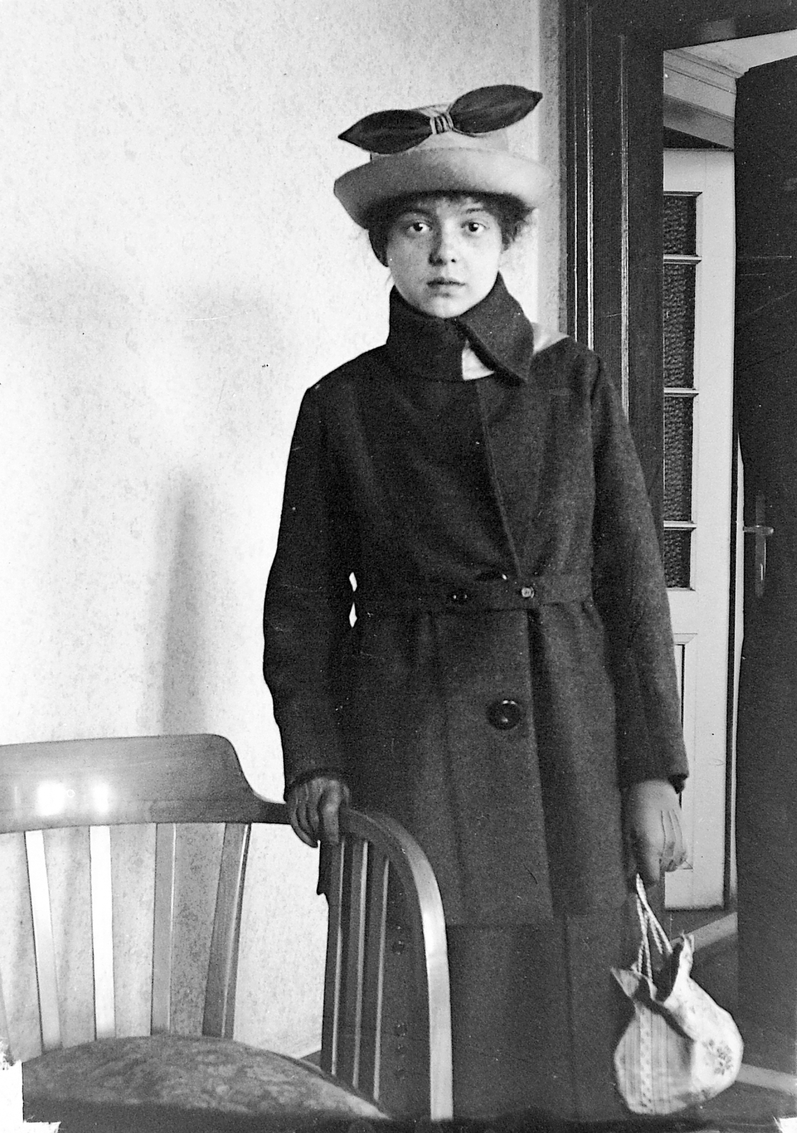 1929, Fortepan, portrait, fashion, hat, woman, arm chair, costume, Fortepan #2616