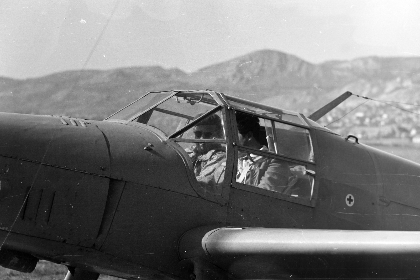Hungary, Budaörs Airport, Budapest XI., Zlin-381 Fecske típusú repülőgép., 1958, Faragó György, Zlín Z381 Sparrow, Budapest, Fortepan #261873