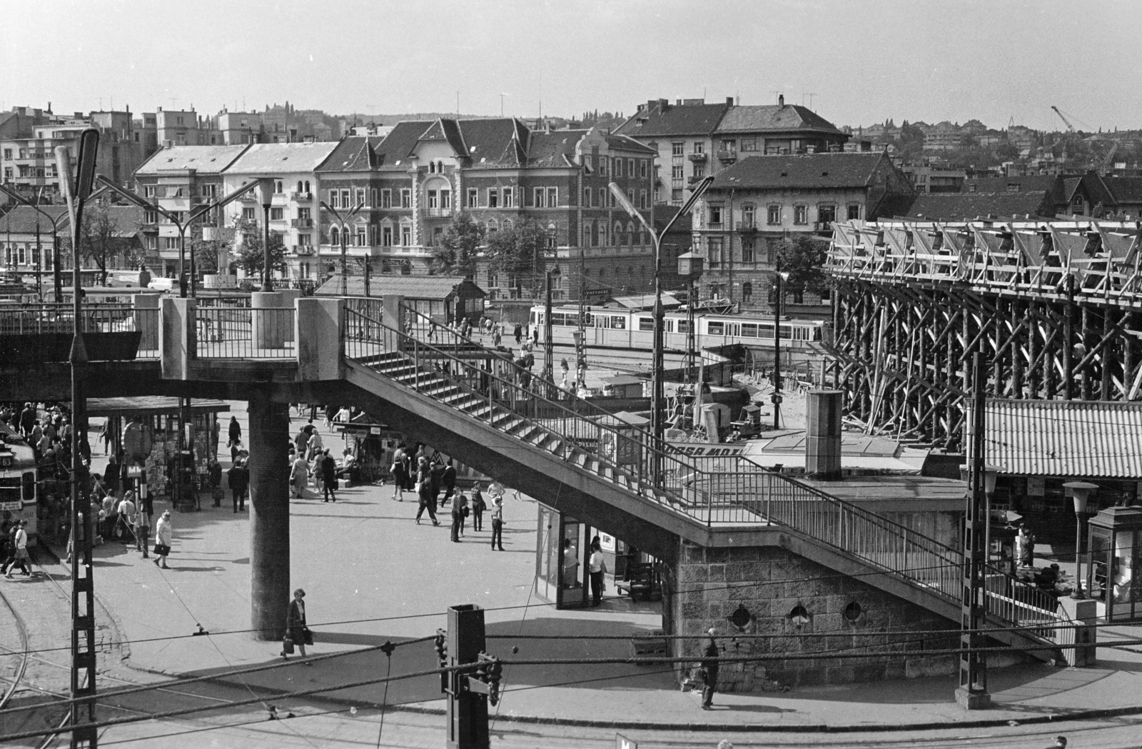 Hungary, Budapest II., Széll Kálmán (Moszkva) tér, épül a metróállomás csarnoka., 1972, Gyulai Gaál Krisztián, Budapest, Fortepan #262251