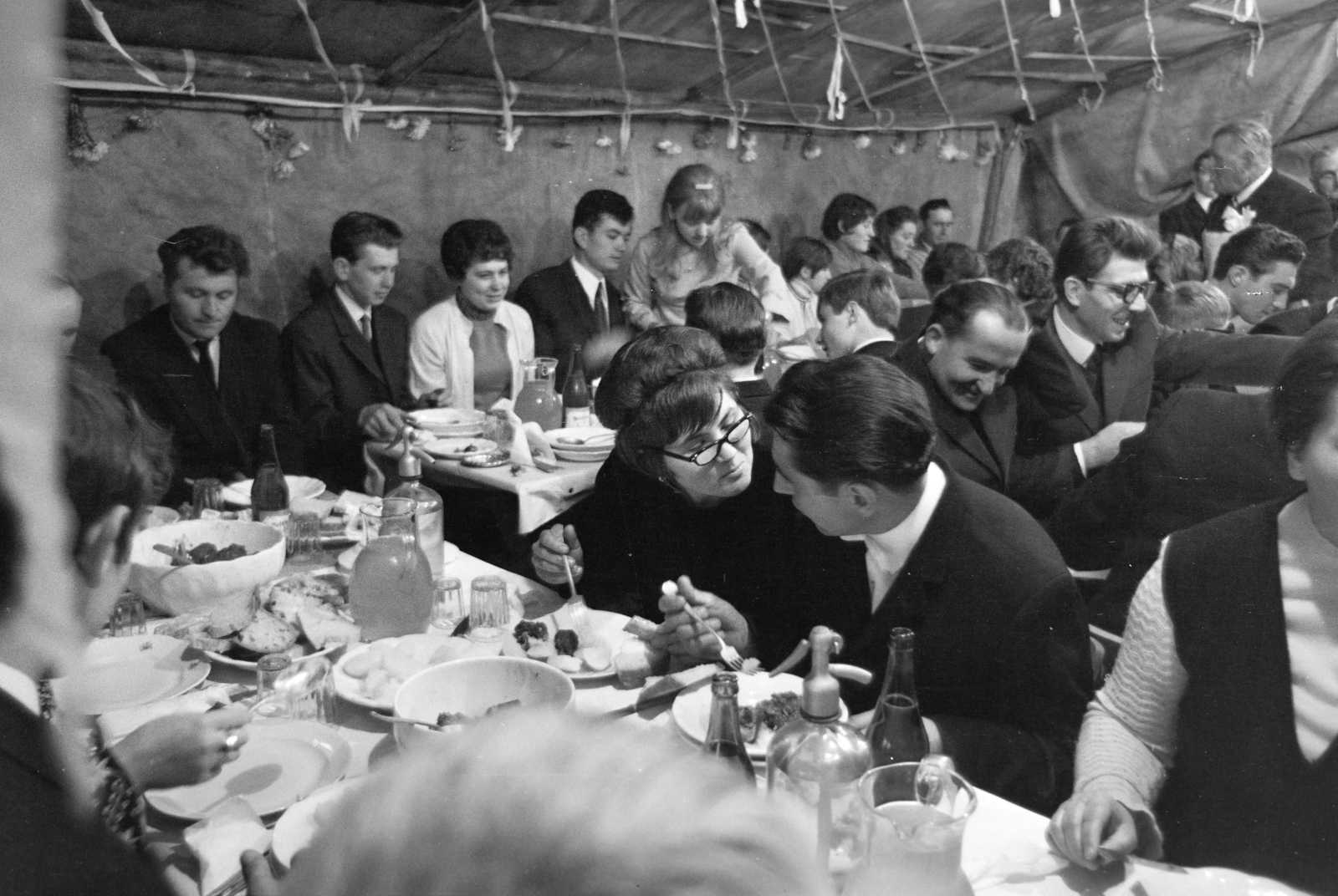 1969, Gyulai Gaál Krisztián, Best of, meal, wedding, Fortepan #262367