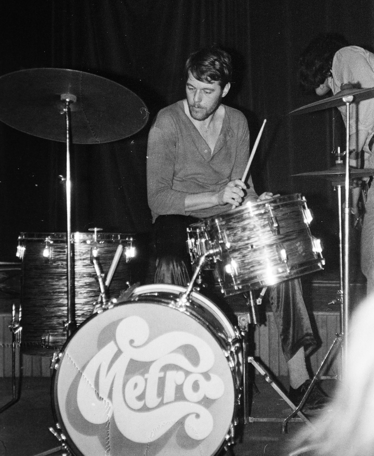 Hungary, Brunner Győző., 1970, Gyulai Gaál Krisztián, drum, cymbal, Fortepan #262389