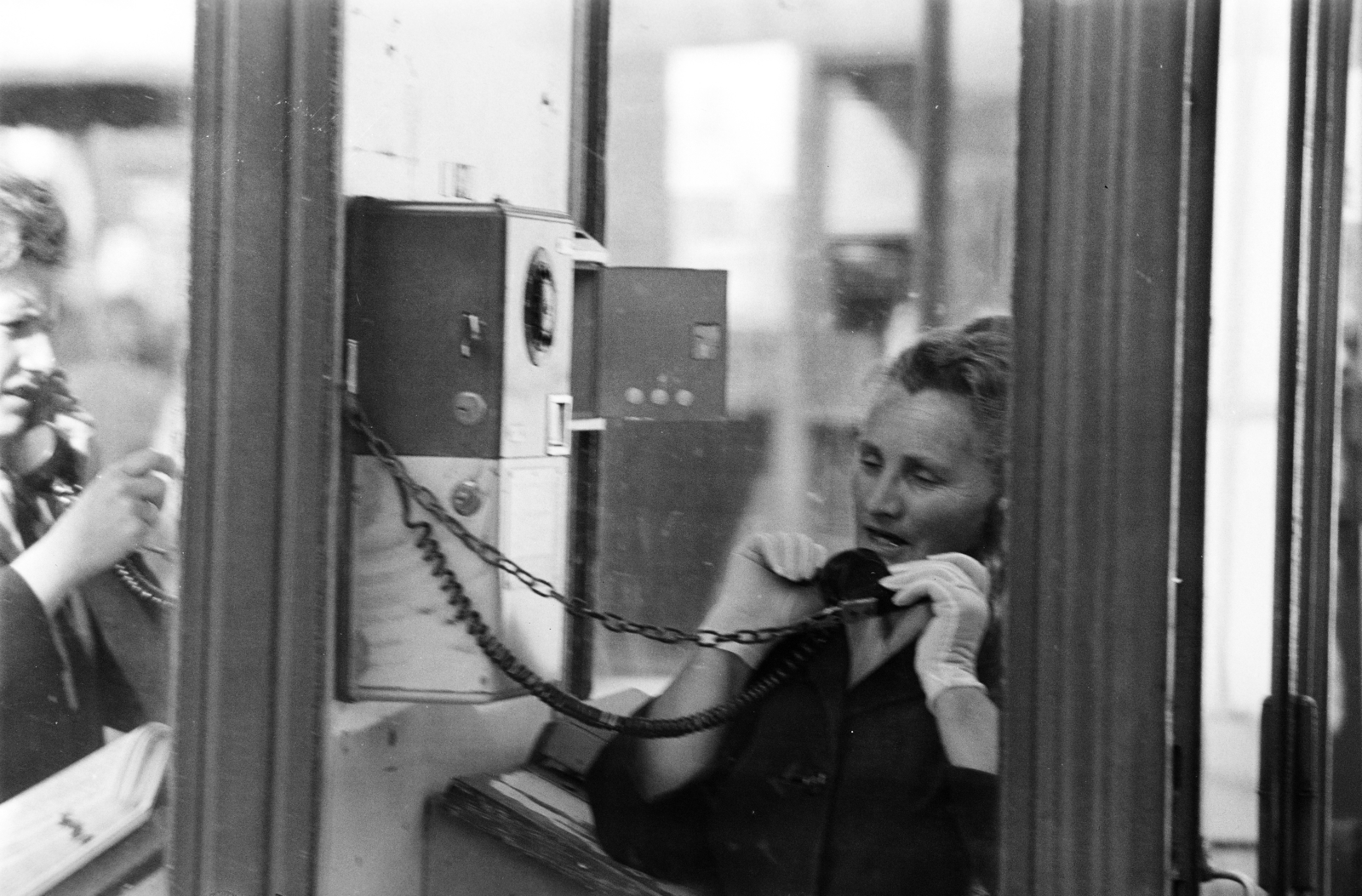 1977, Gyulai Gaál Krisztián, receiver, phone booth, payphone, Fortepan #262459