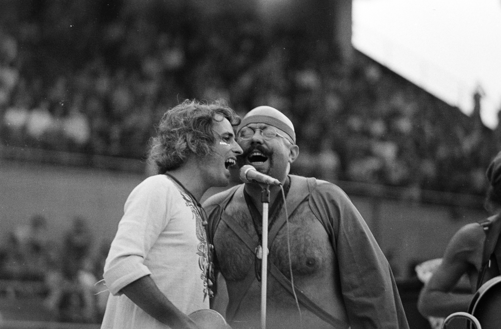 Hungary, Miskolc, DVTK-stadion, Rockfesztivál. Hajdú Sándor és Bergendy István., 1973, Gyulai Gaál Krisztián, Best of, Fortepan #262621