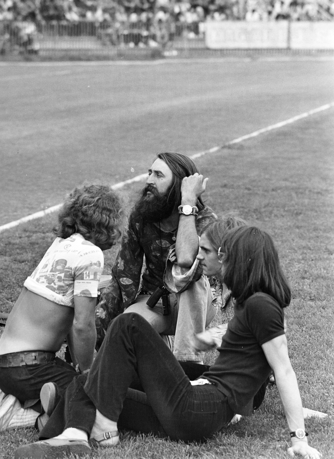 Hungary, Miskolc, DVTK-stadion, Rockfesztivál., 1973, Gyulai Gaál Krisztián, Fortepan #262663