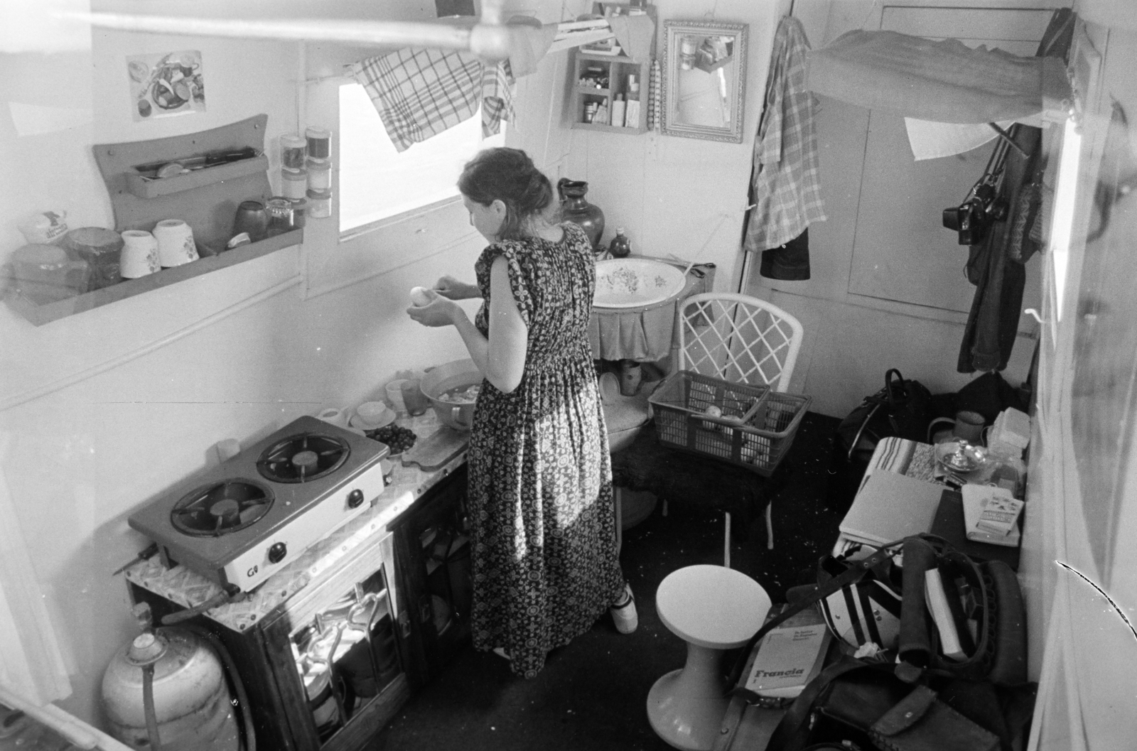 1975, Gyulai Gaál Krisztián, gázpalack, konyha, főzés, gáztűzhely, Fortepan #262818