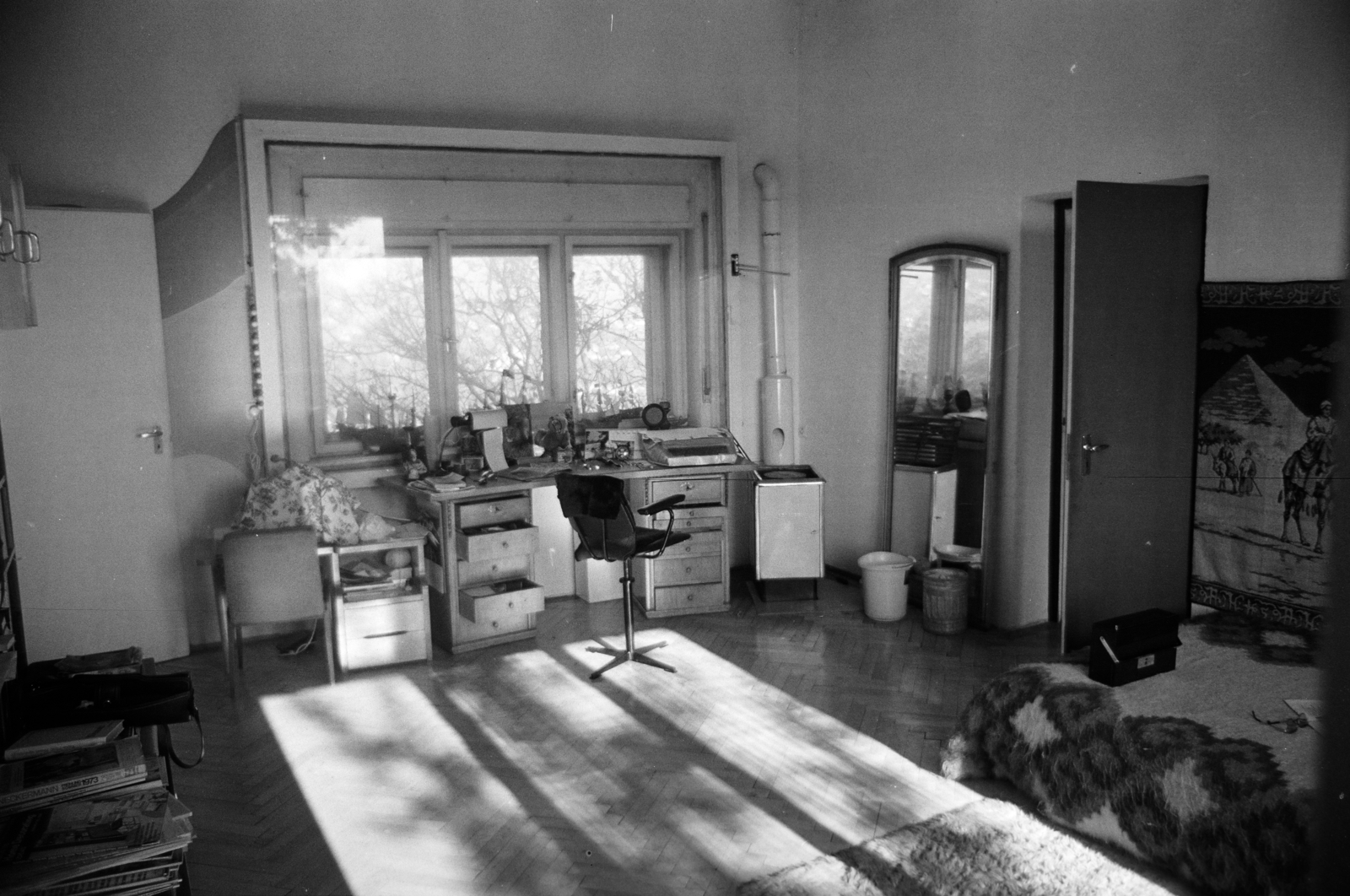 1975, Gyulai Gaál Krisztián, napsütés, enteriőr, Fortepan #262847