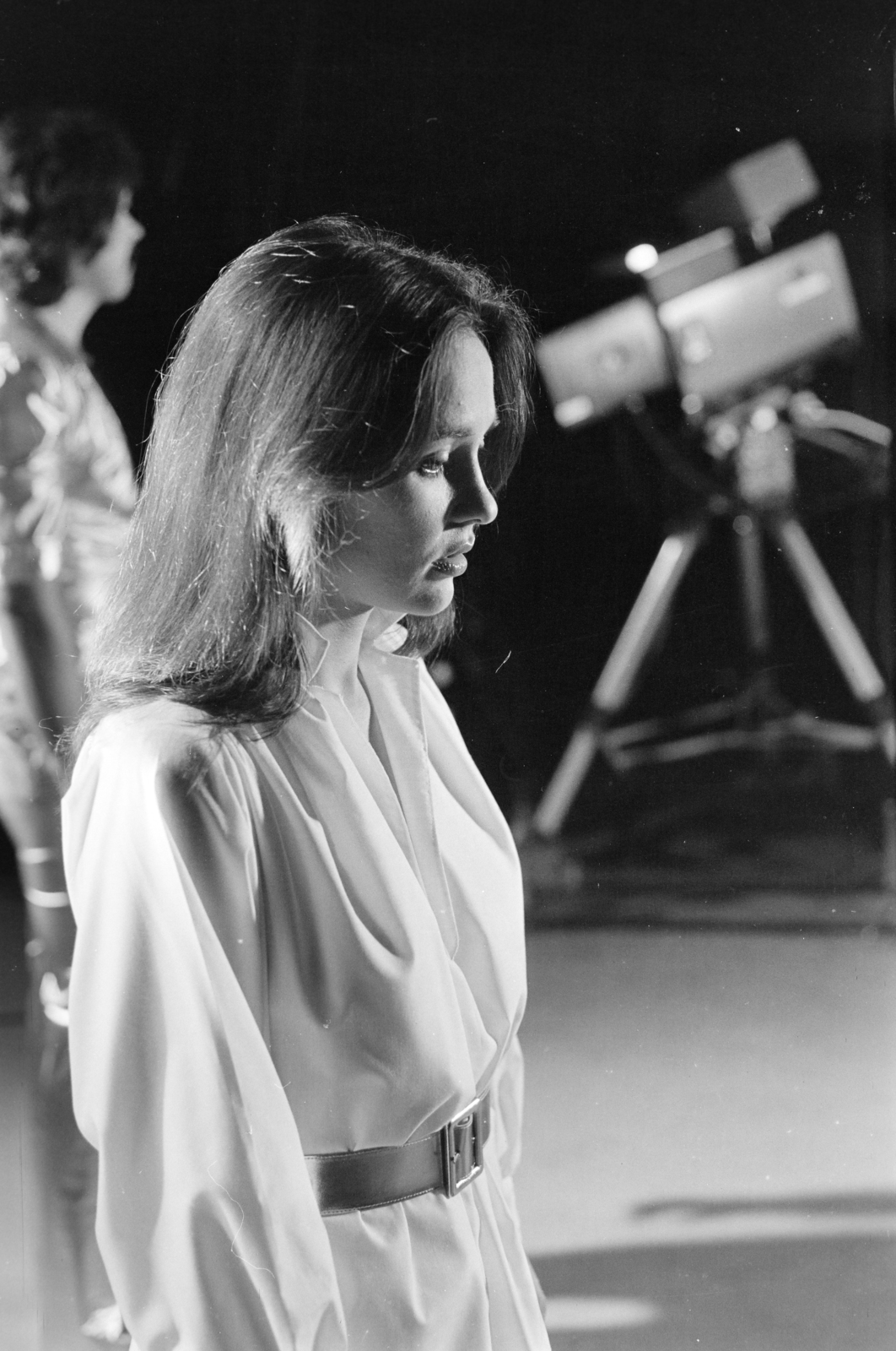 Hungary, Budapest V., az MTV stúdiója, Serfőző Anikó az Illés együttes énekesnője., 1976, Gyulai Gaál Krisztián, Budapest, Fortepan #262890