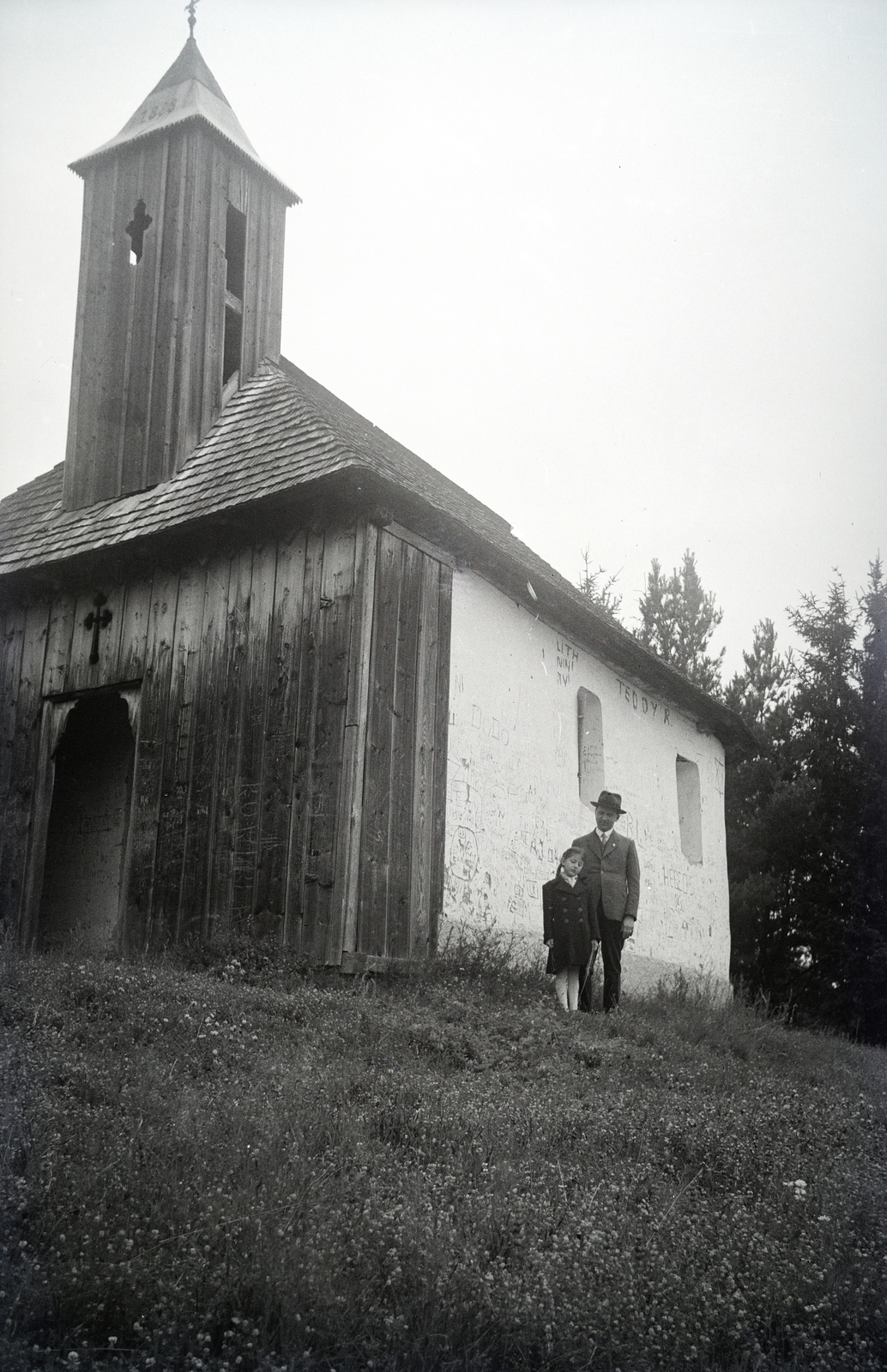 1936, Vincent Till Baumgartner, faburkolat, kápolna, templom, Fortepan #262965