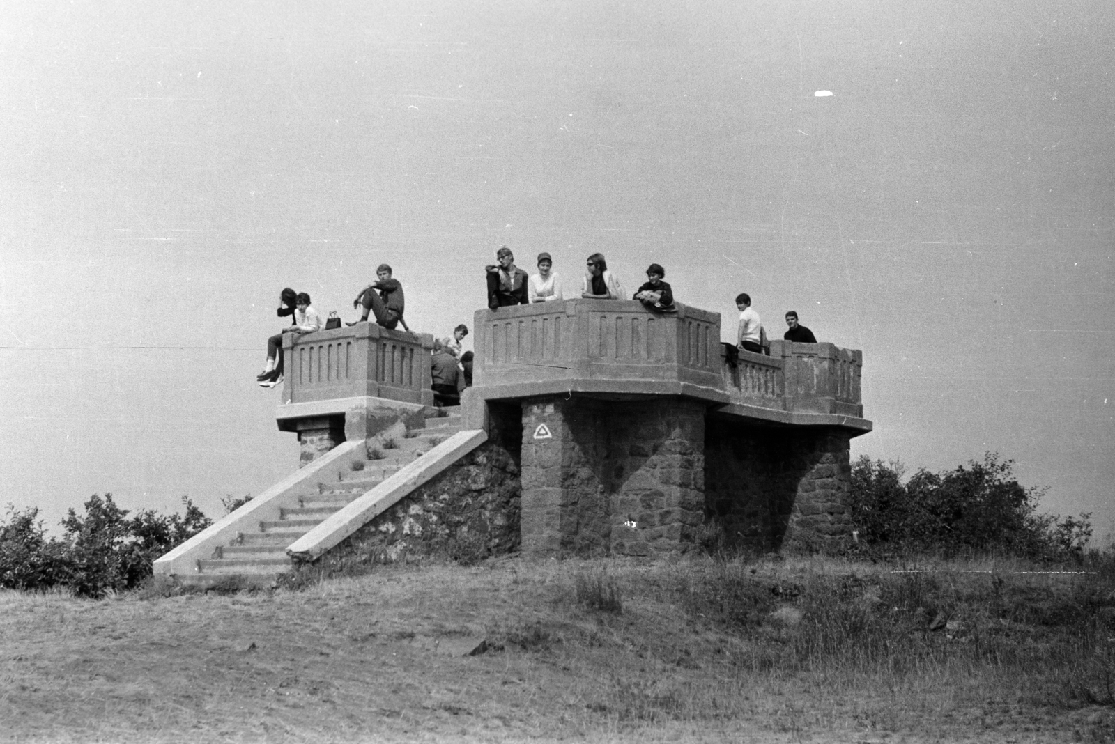 Hungary, Balatonalmádi, Öreg-hegy, Óvári kilátó / Óvári messzelátó., 1968, Ránki Júlia, lookout, Fortepan #263072