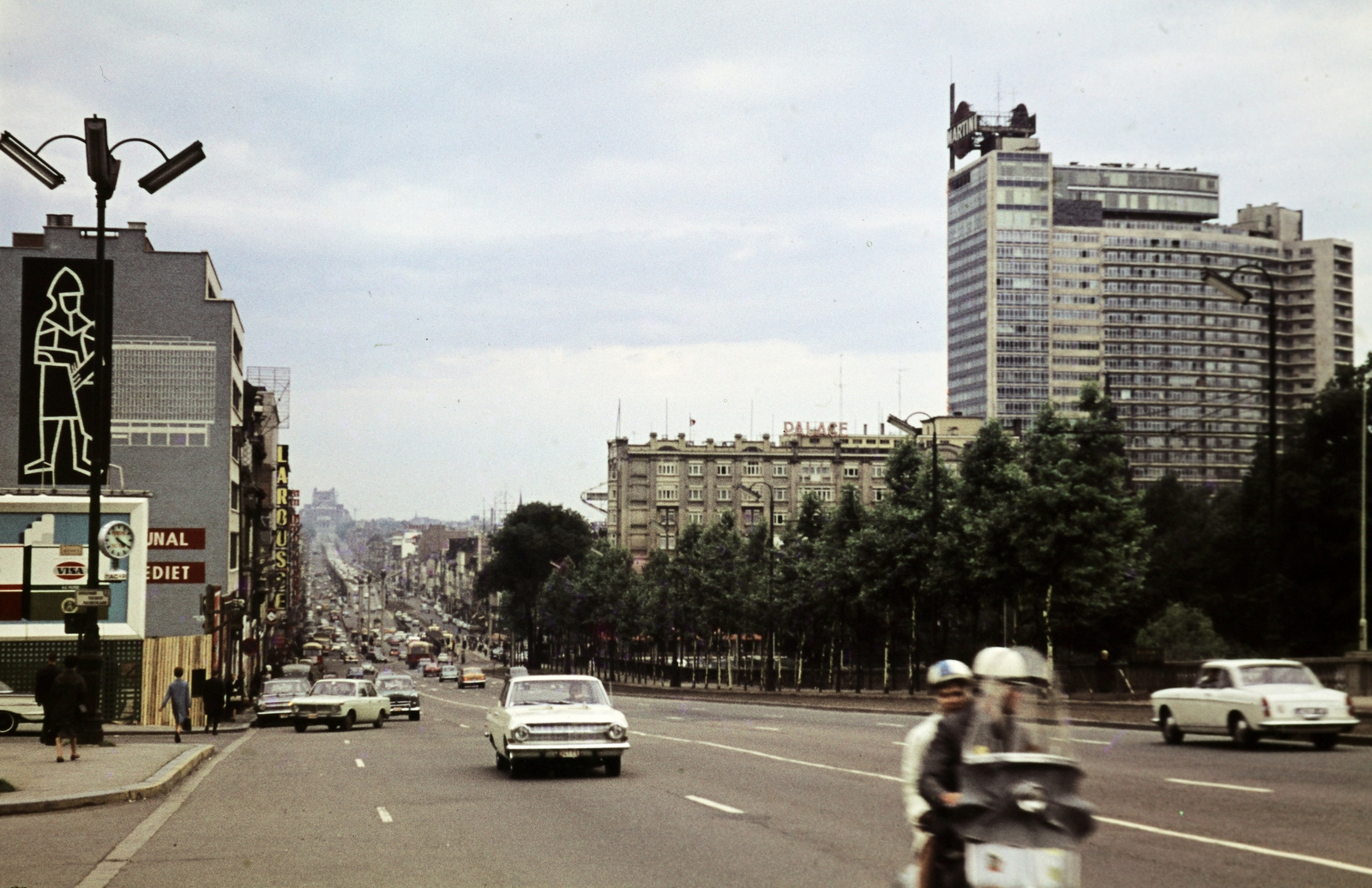 Belgium, Bruxelles, Boulevard du Jardin Botanique, balra a Boulevard Pachéco., 1968, dr. Lehel Csaba és Jenő, colorful, Fortepan #263220