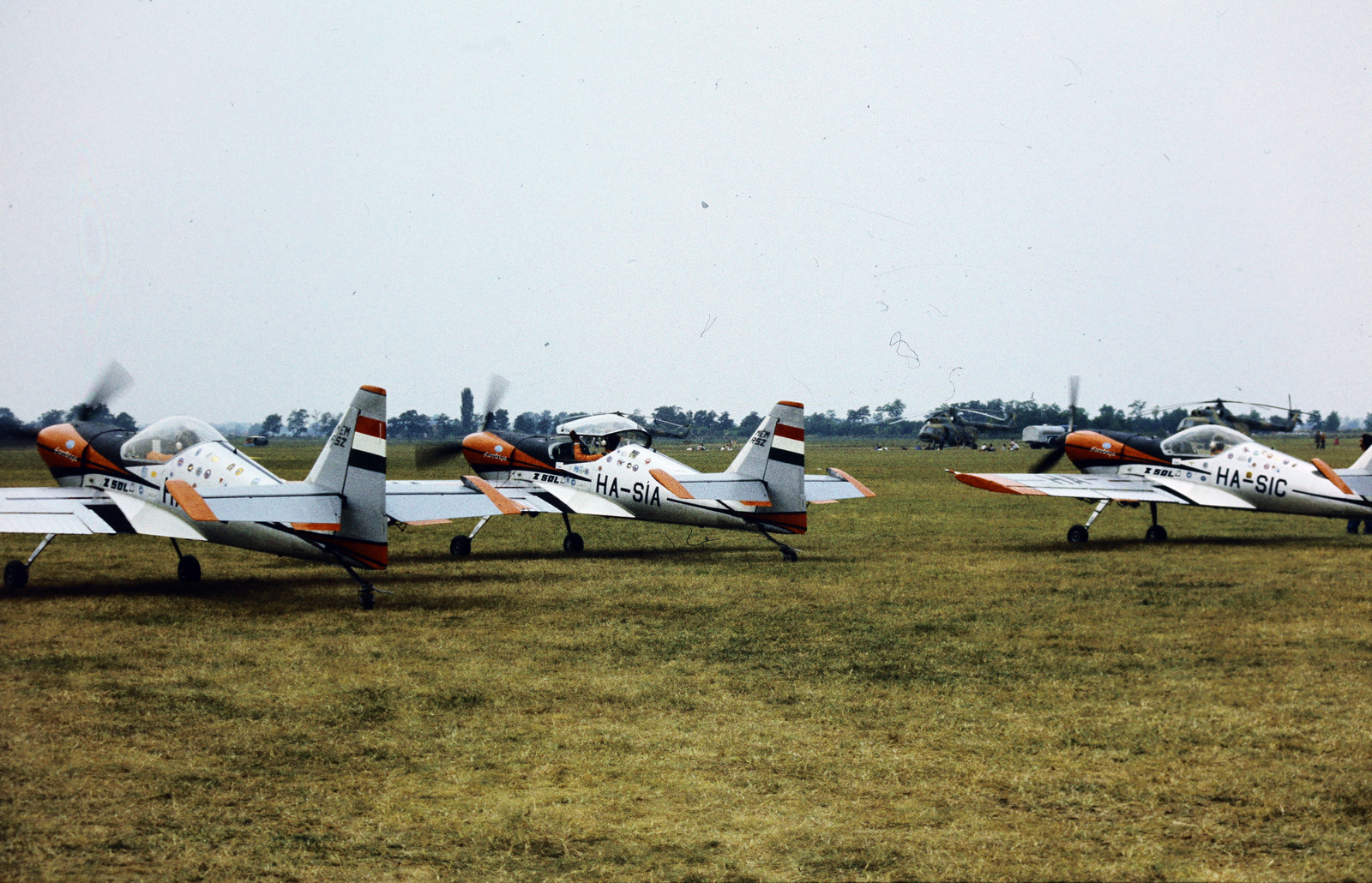 1981, Lorkó Fanni, colorful, airplane, Zlin-brand, Fortepan #263234
