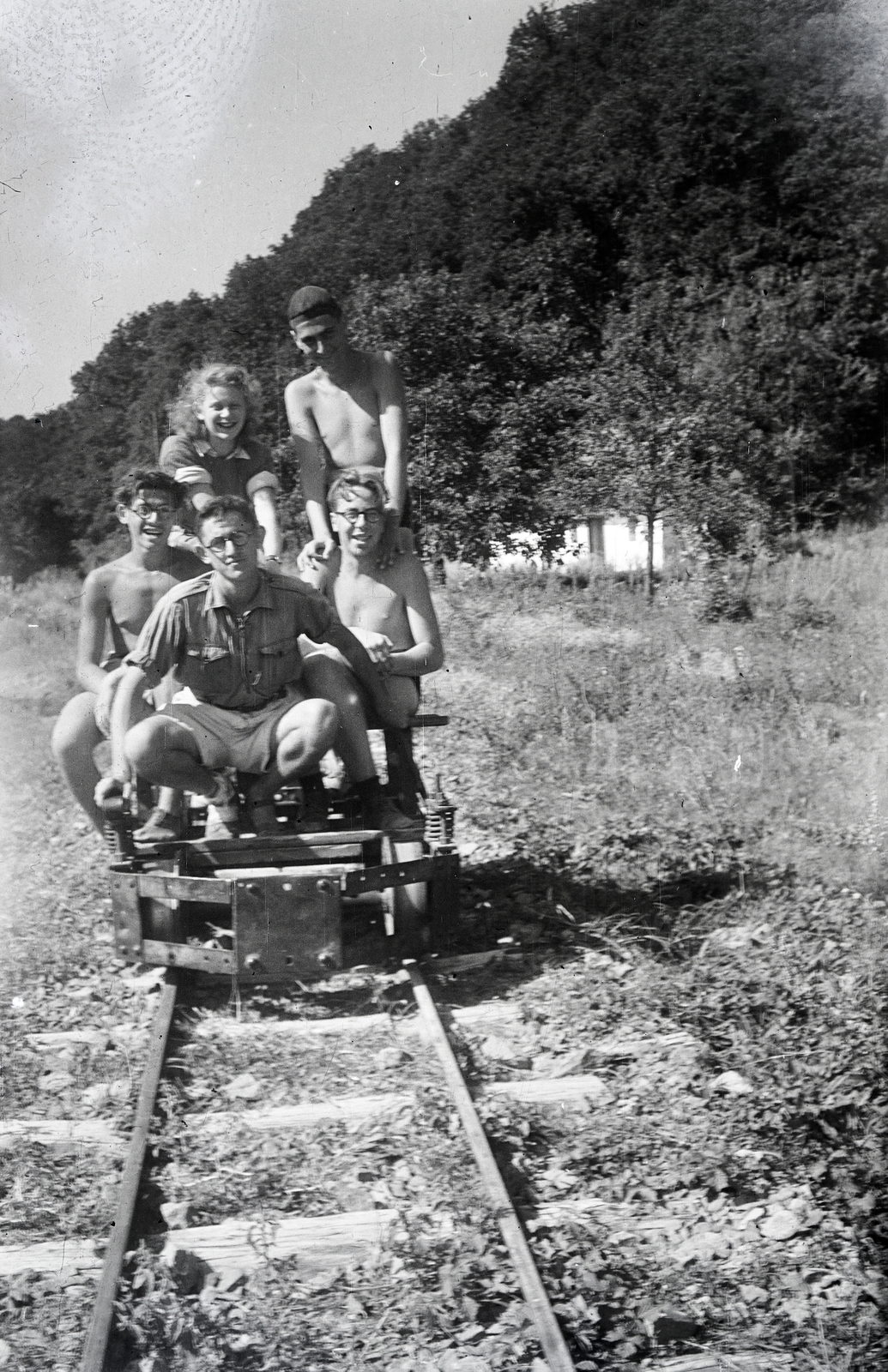 1936, Bónis József, hajtány, Fortepan #263345