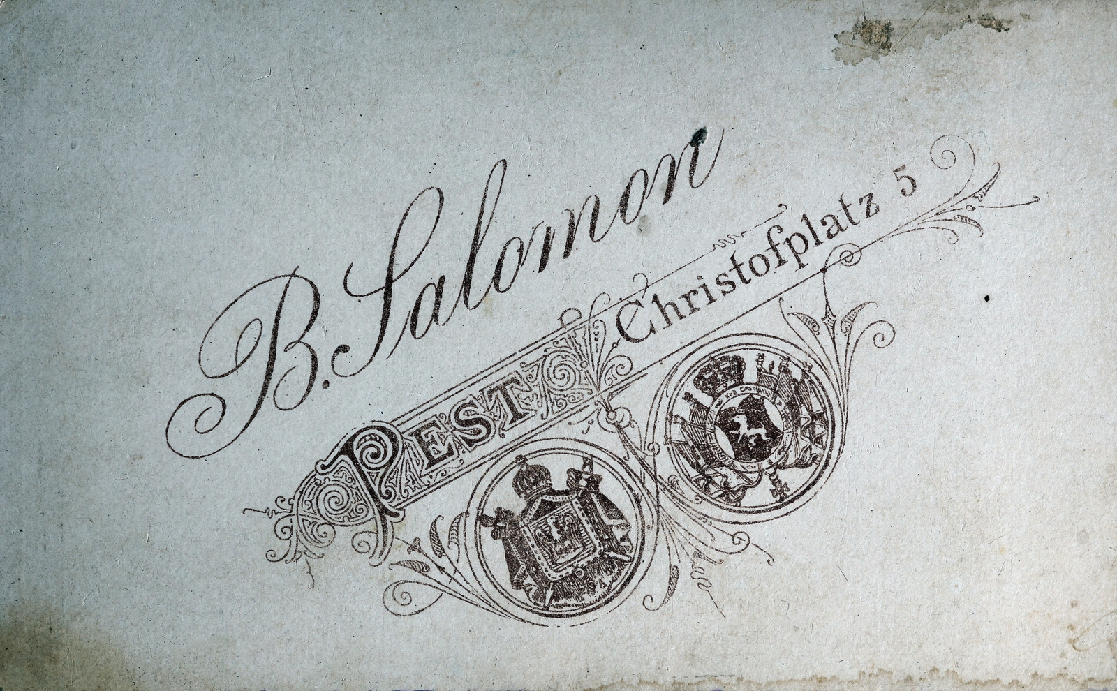 1900, Zichy kúria, Zala, verso, photographer, studio, Fortepan #263455