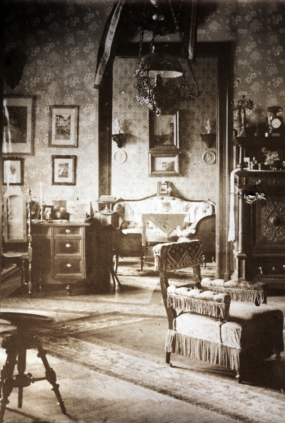 1905, Zichy kúria, Zala, interior, Fortepan #263511