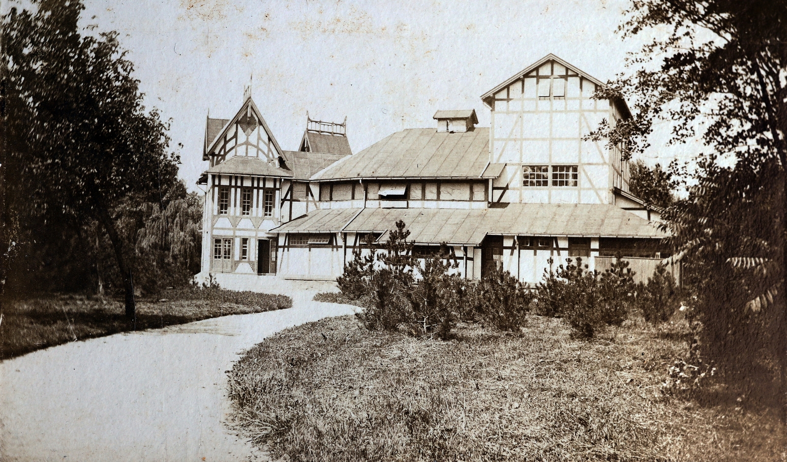 Hungary,Lake Balaton, Siófok, az 1875-ben megnyílt Siófoki Színház., 1912, Zichy kúria, Zala, theater, Fortepan #263556