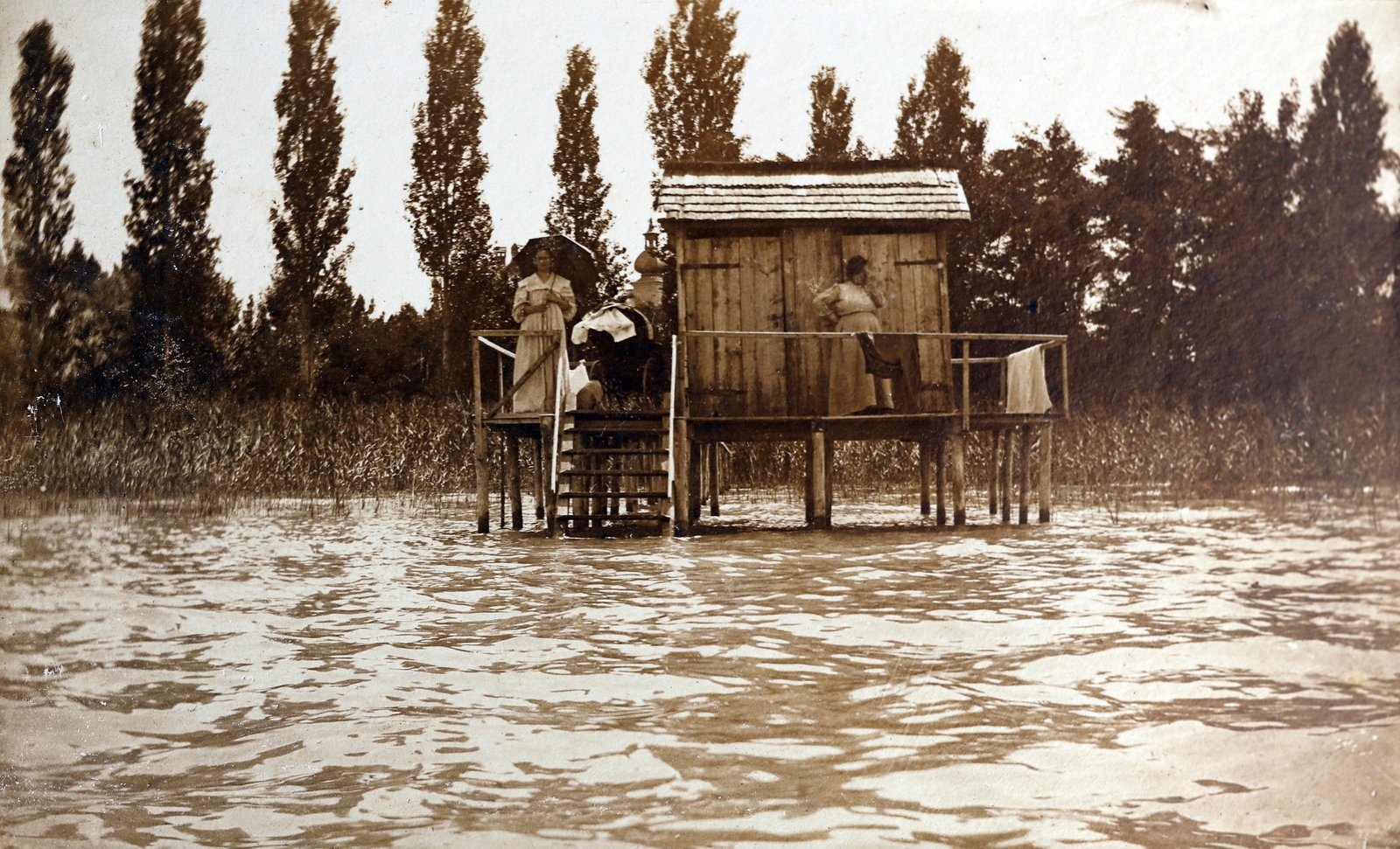 1912, Zichy kúria, Zala, fürdő-ház, Fortepan #263561