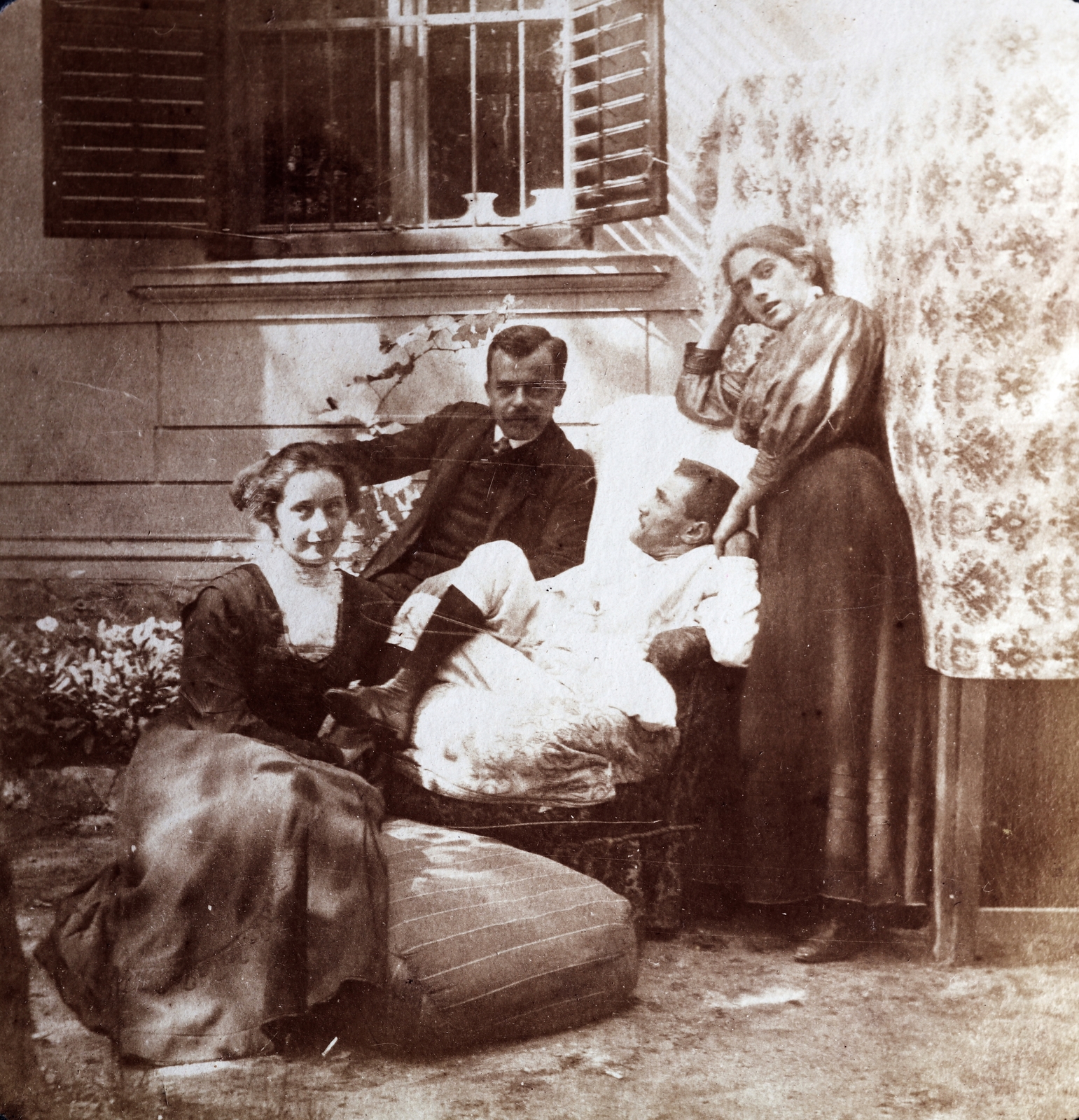 1914, Zichy kúria, Zala, tableau, Fortepan #263620