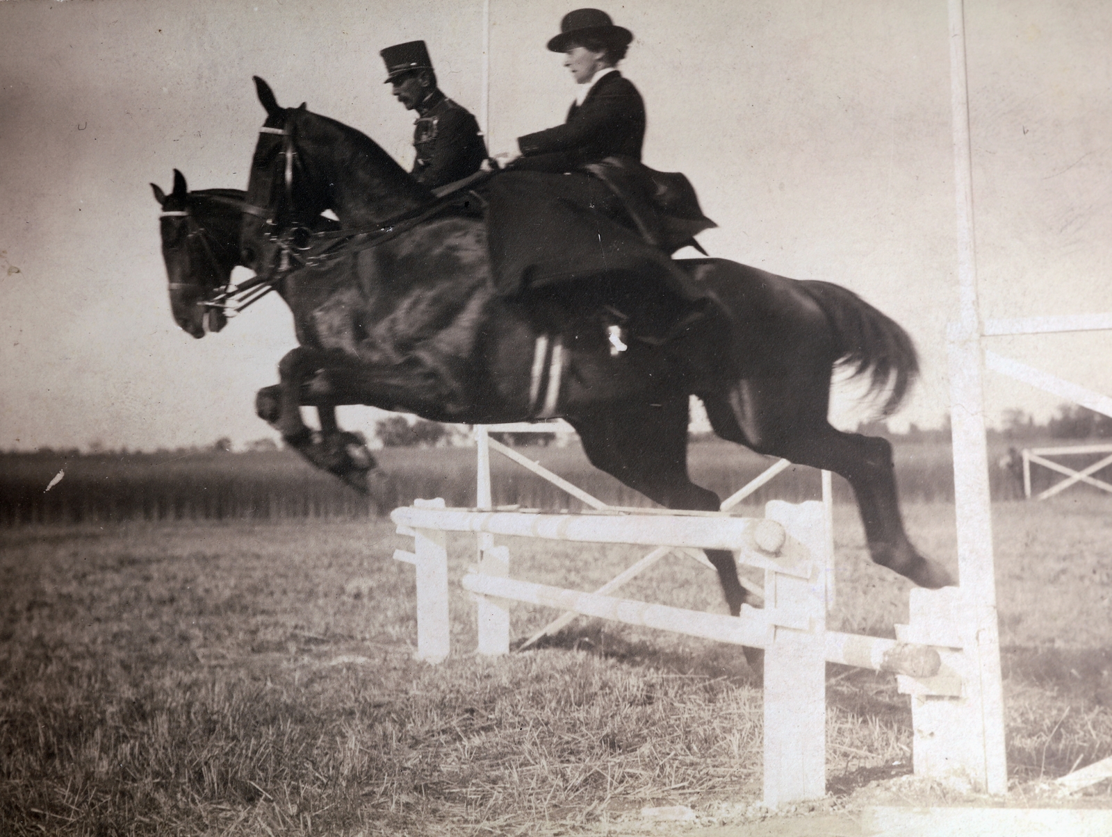 1909, Zichy kúria, Zala, horse race, feat, women's saddles, Fortepan #263669