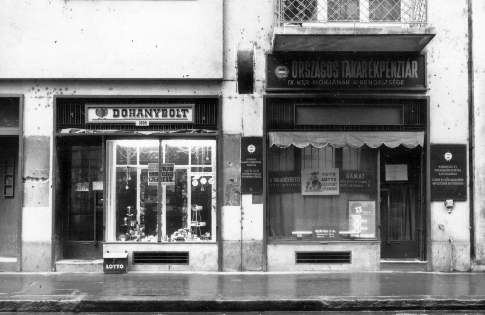 Hungary, Budapest IX., Ráday utca 33/b., 1967, Ferencvárosi Helytörténeti Gyűjtemény, sign-board, tobacco shop, Budapest, Fortepan #26368