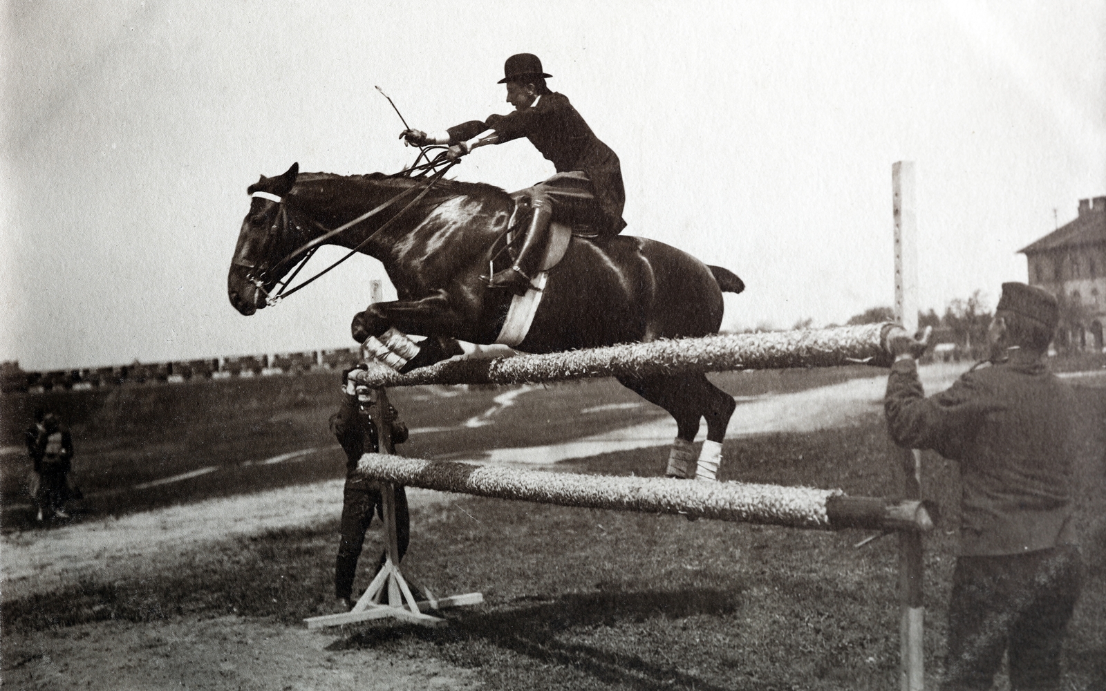 1913, Zichy kúria, Zala, horse race, Fortepan #263917